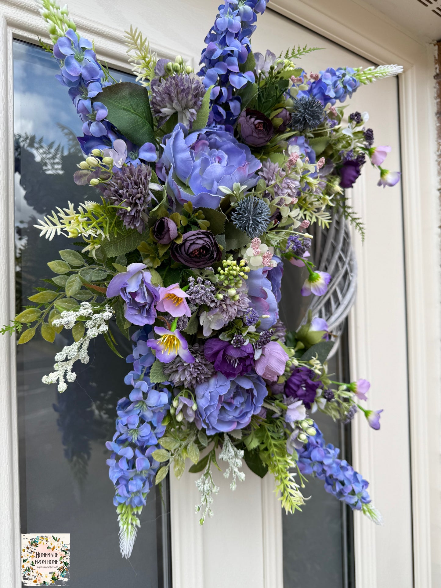 Purple signature wreath