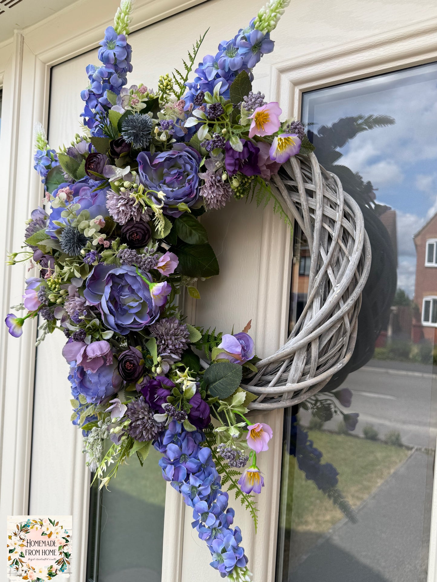 Purple signature wreath