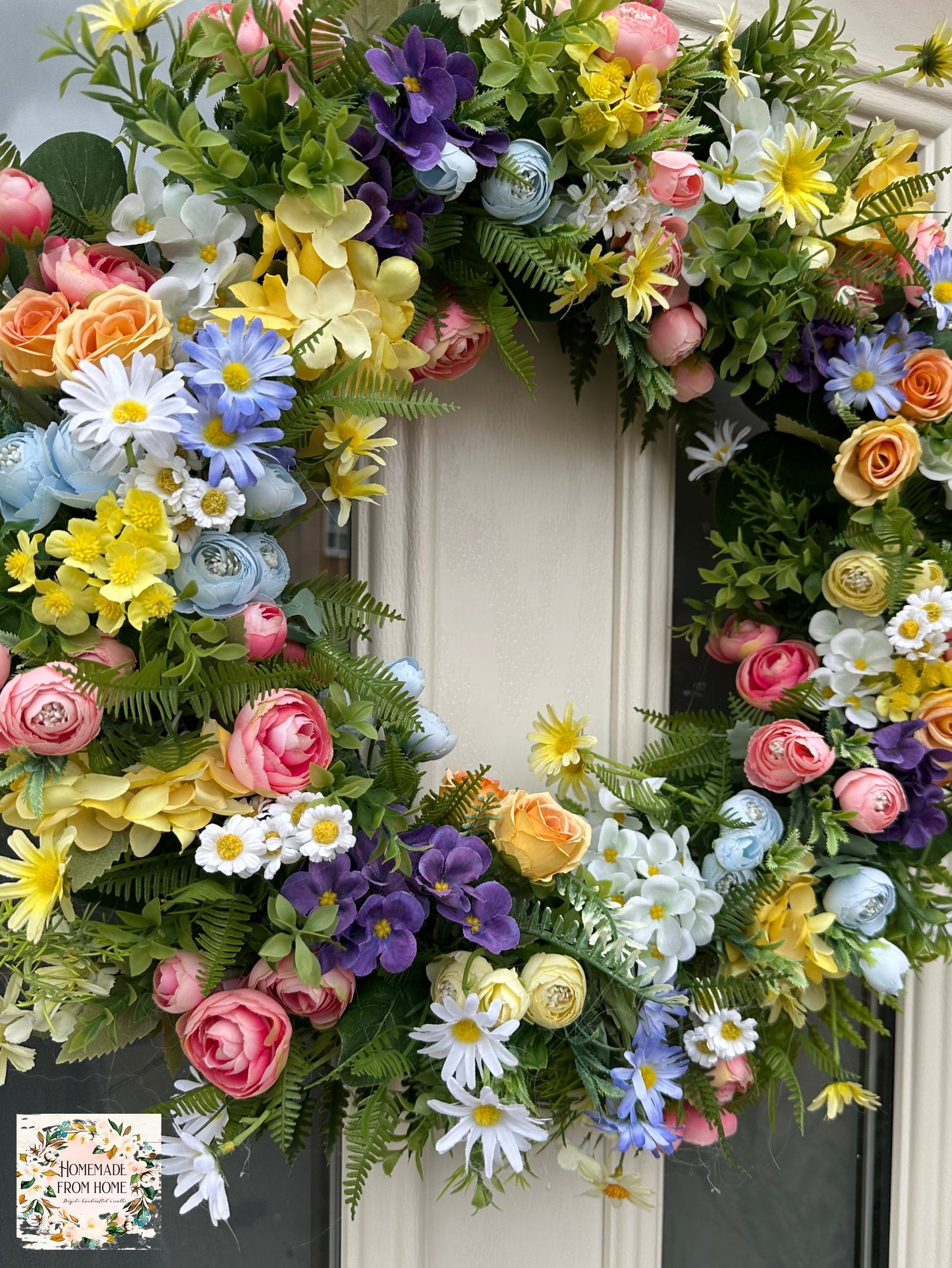 Grapevine country garden wreath