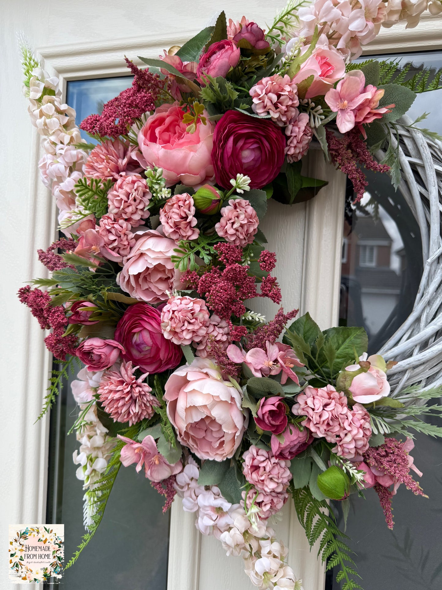 Pink signature wreath