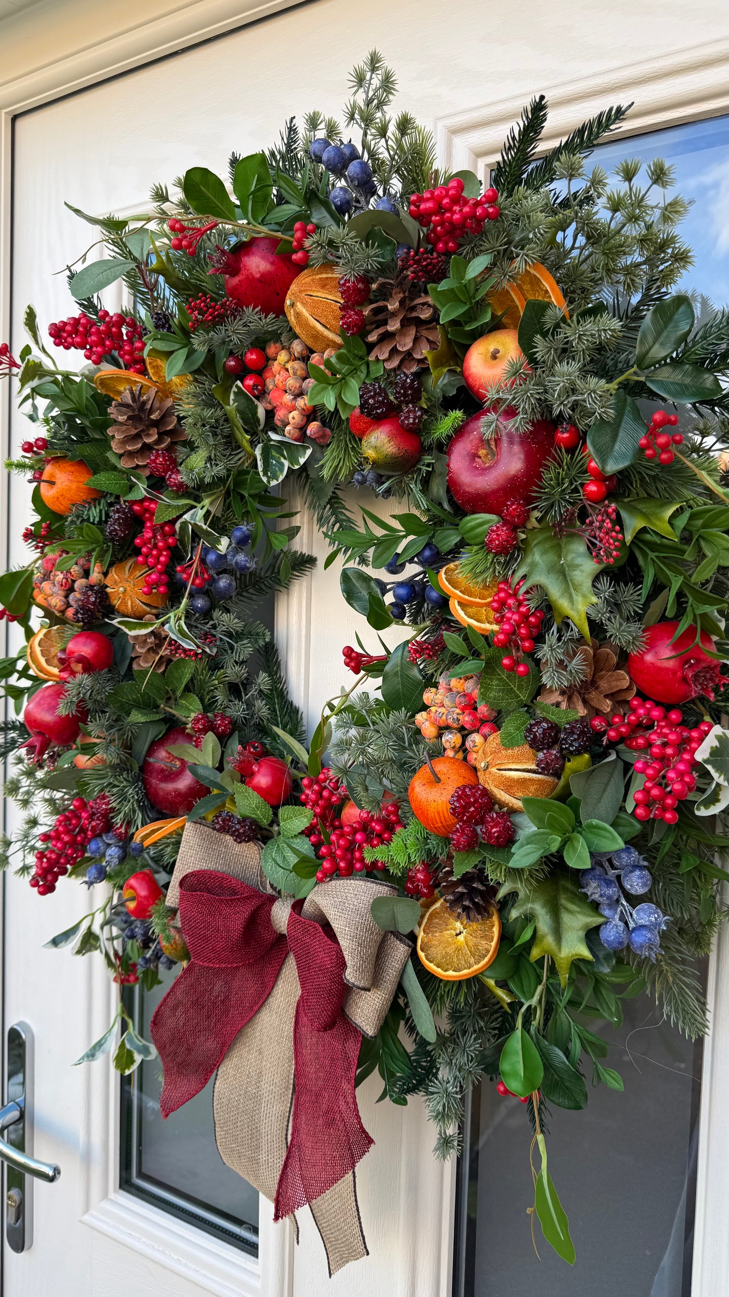 Festive fruits Christmas wreath
