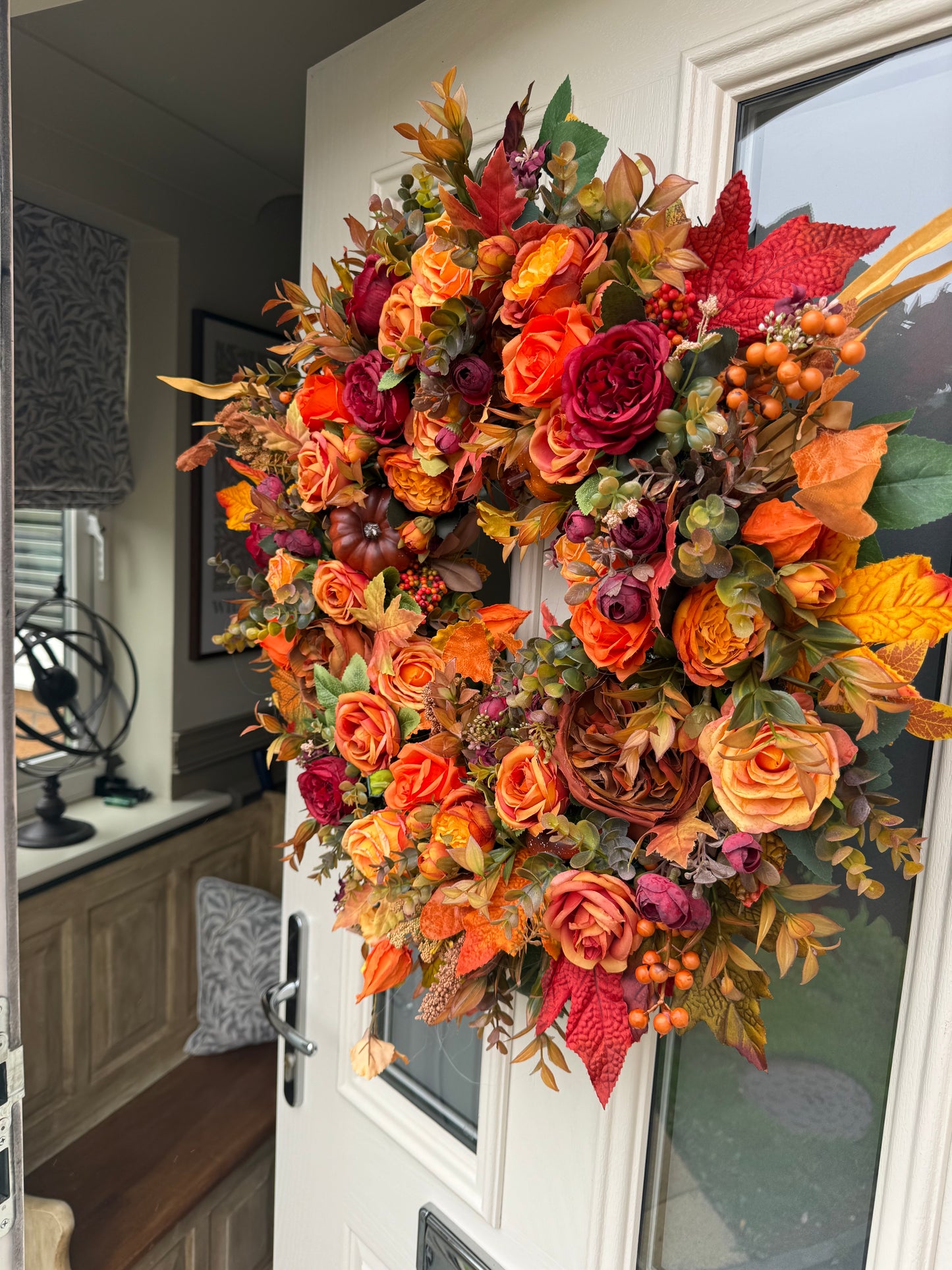 Autumn burst wreath