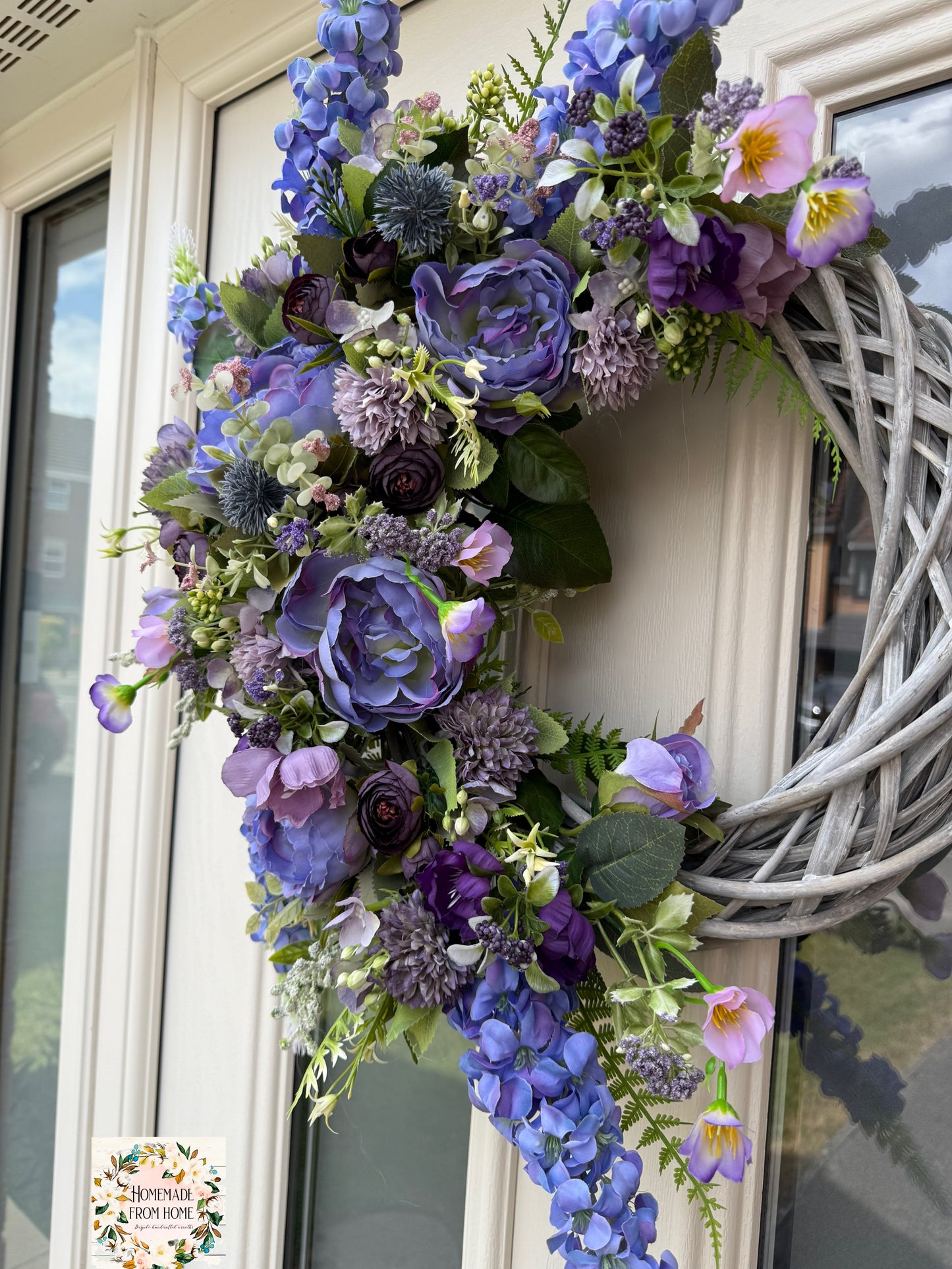 Purple signature wreath