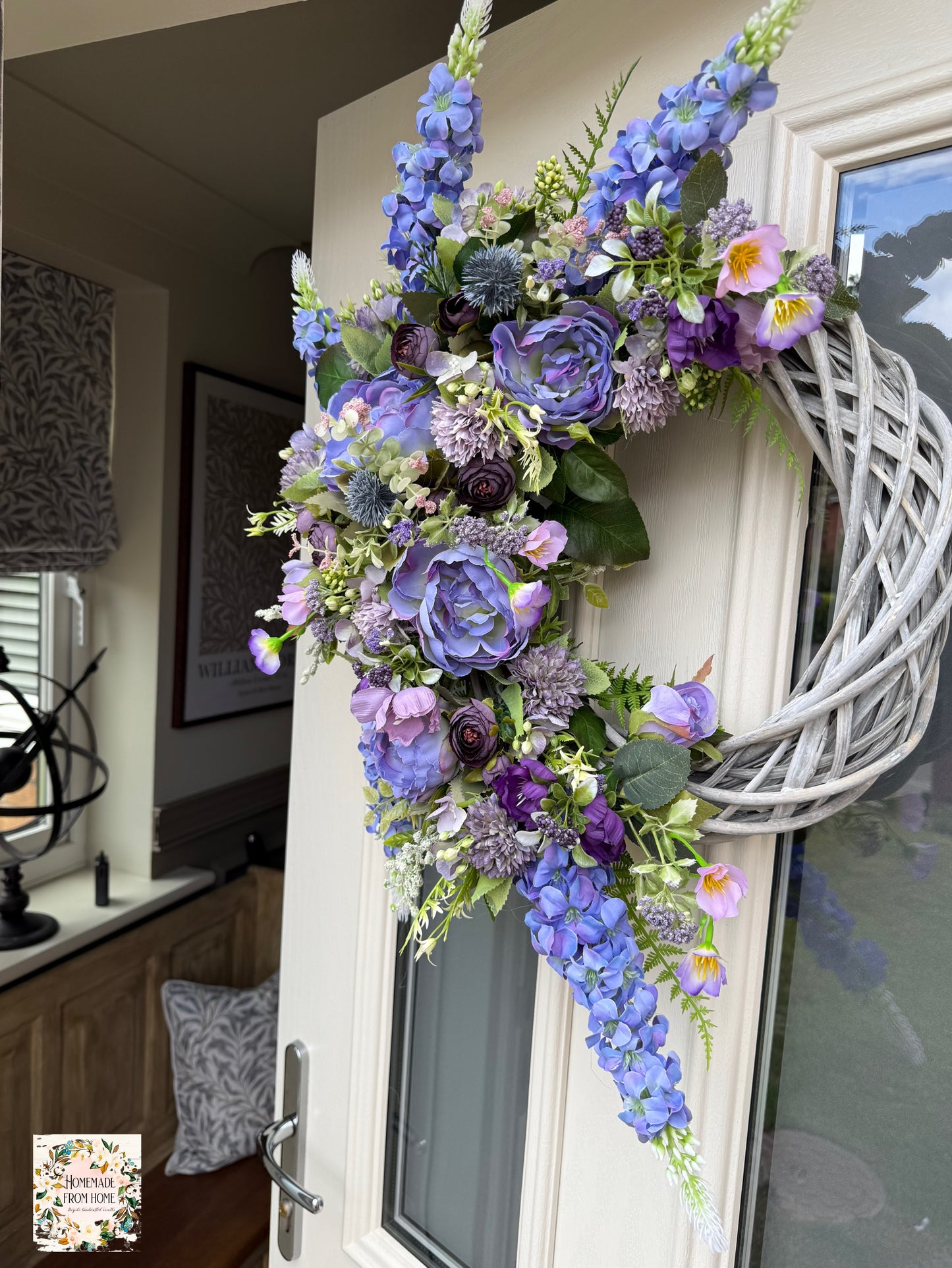 Purple signature wreath