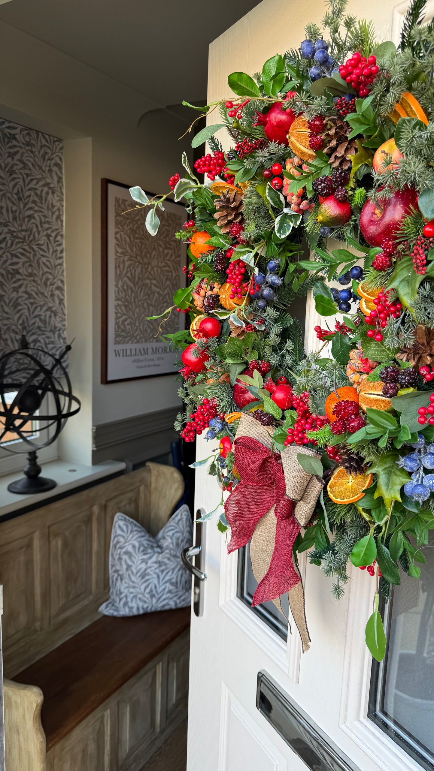 Festive fruits Christmas wreath