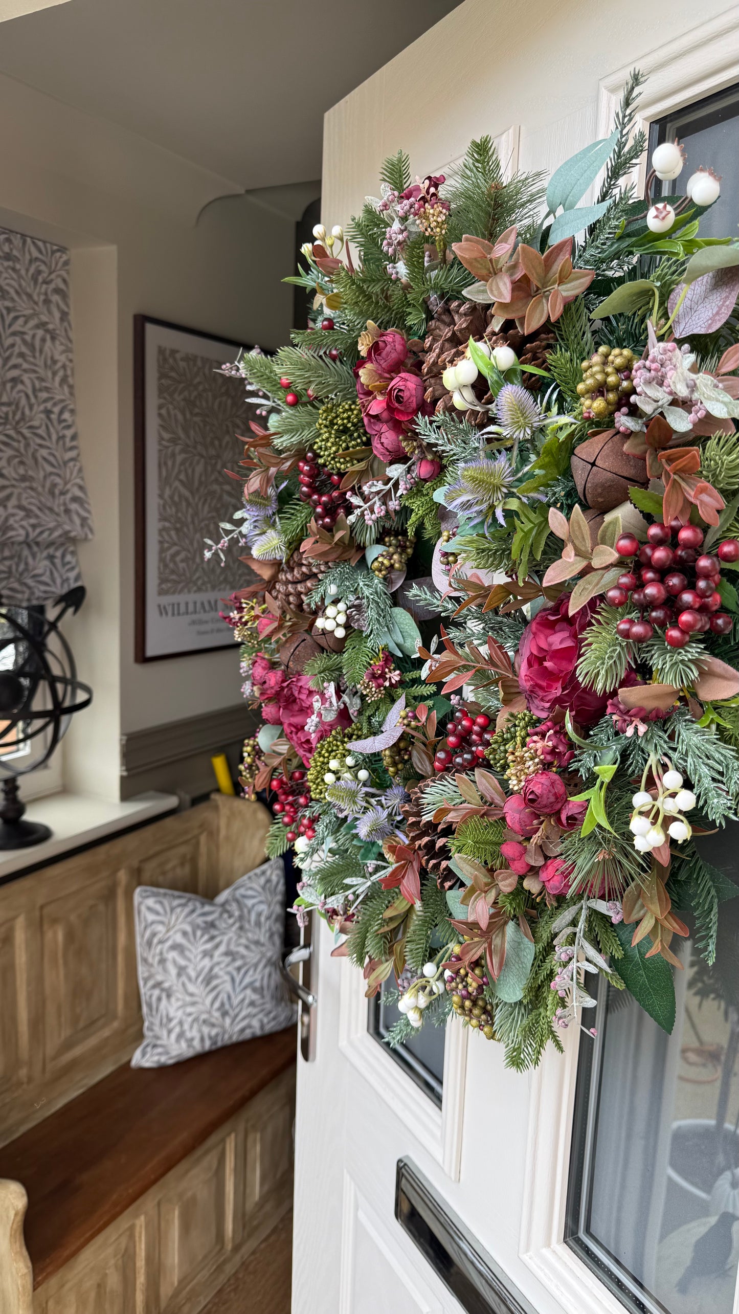 Merlot Christmas wreath