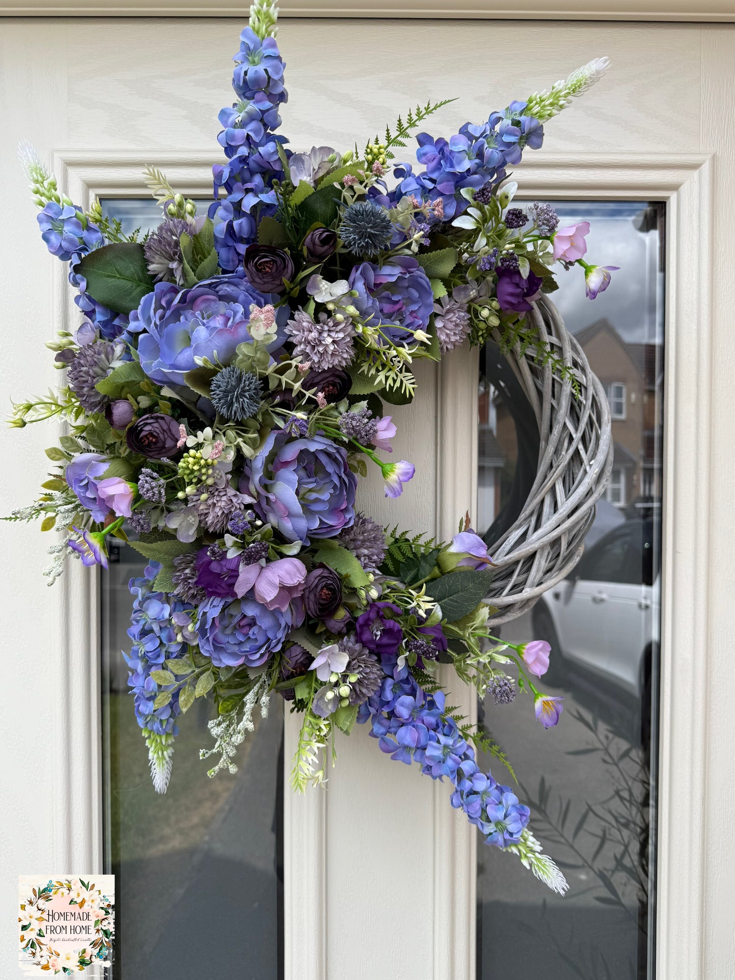 Purple signature wreath