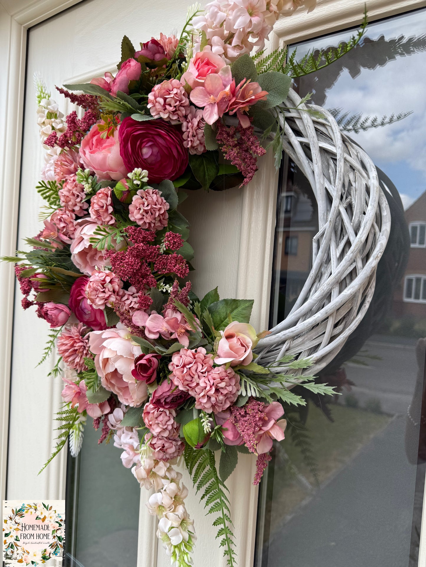 Pink signature wreath