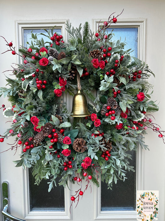 Red berry bell wreath