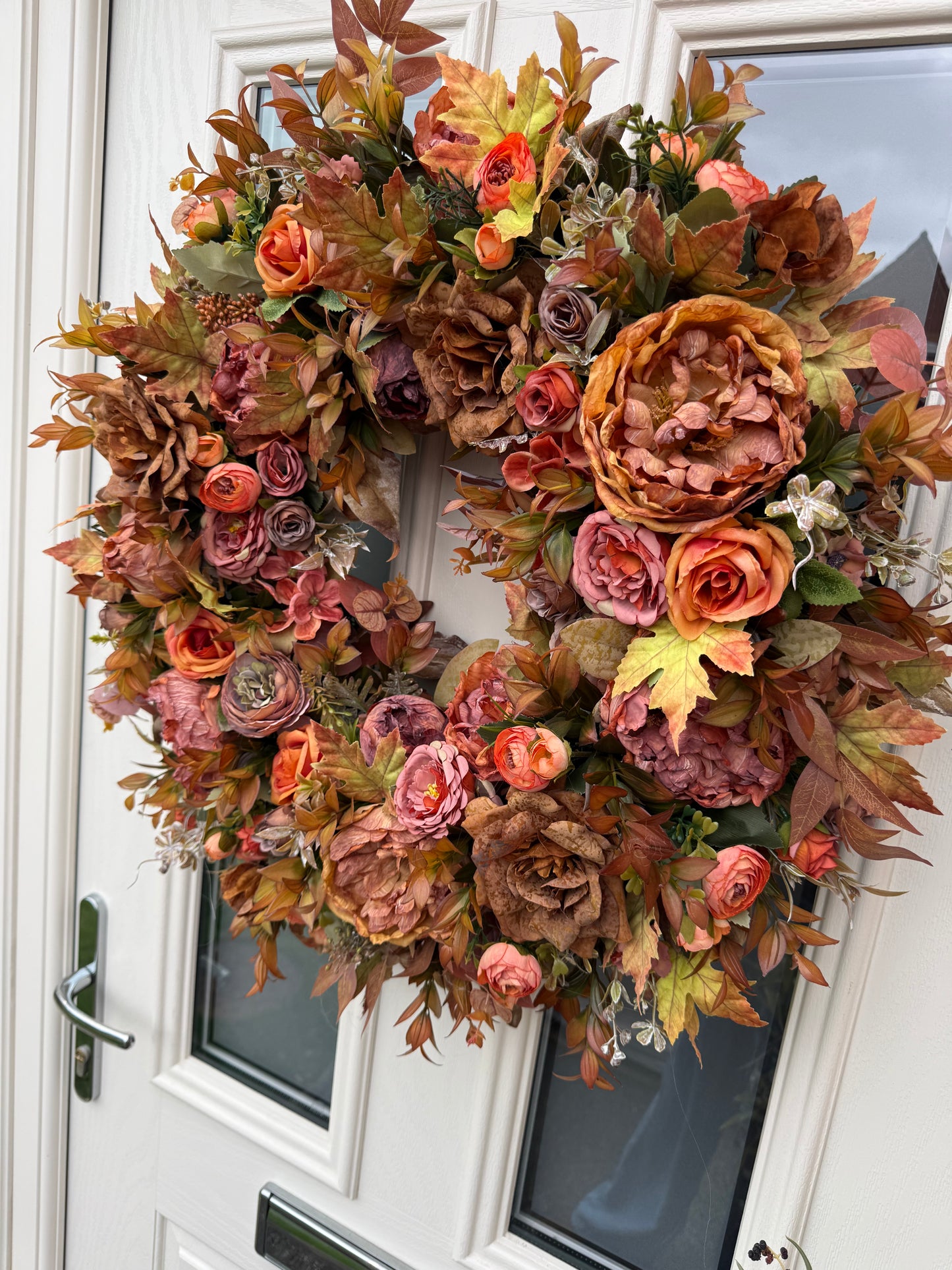 Amber autumn wreath