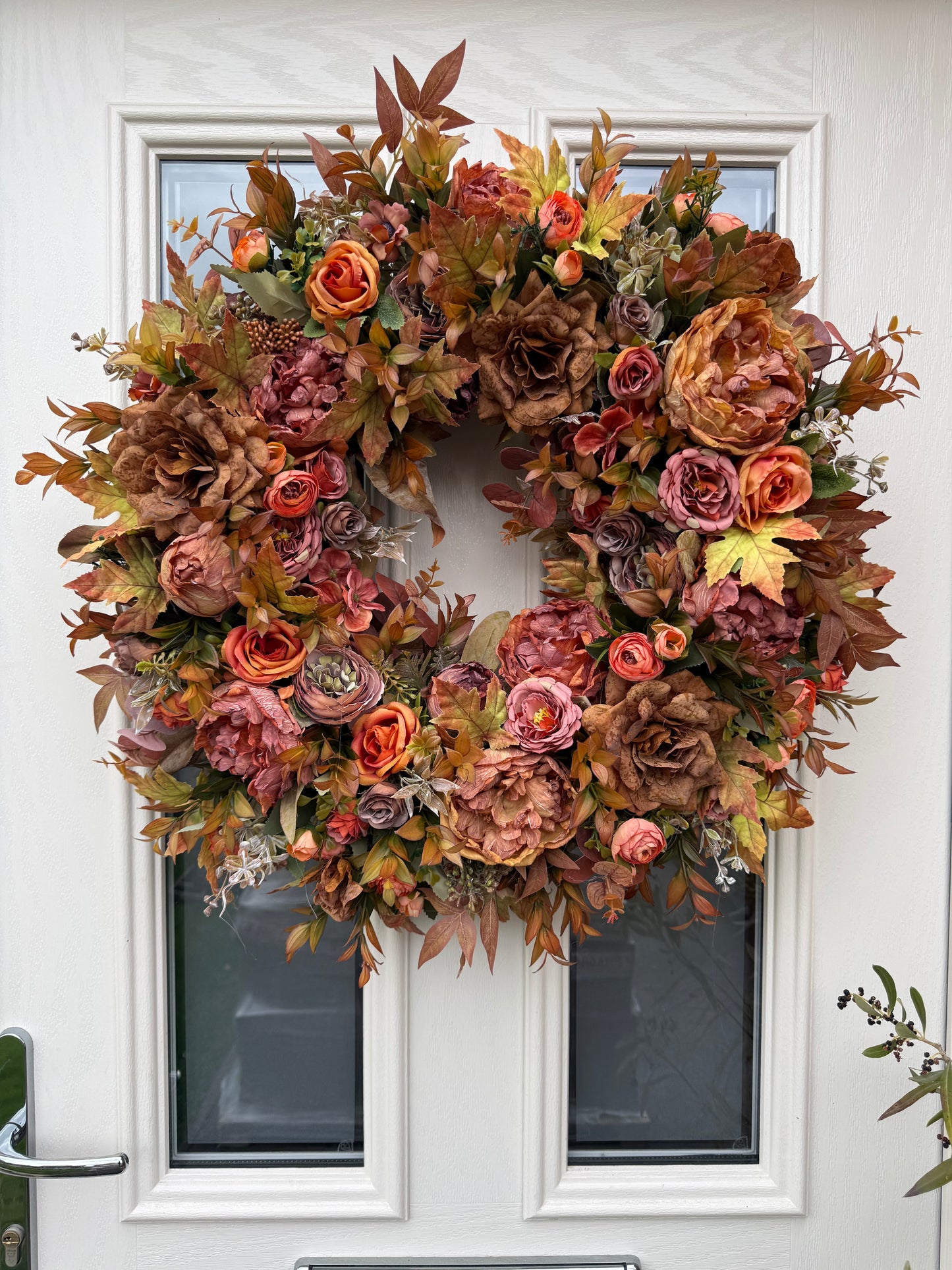 Amber autumn wreath