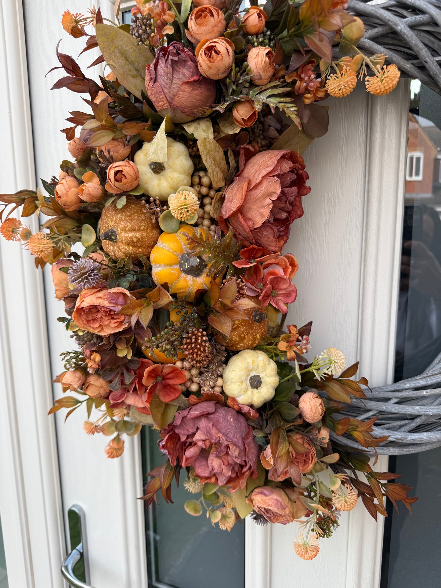 Pastel pumpkin signature wreath