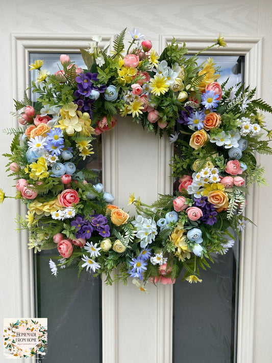 Grapevine country garden wreath