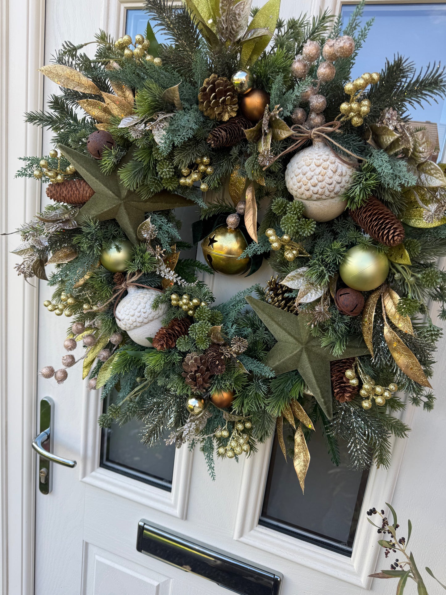 Nordic acorn Christmas wreath (made to order)