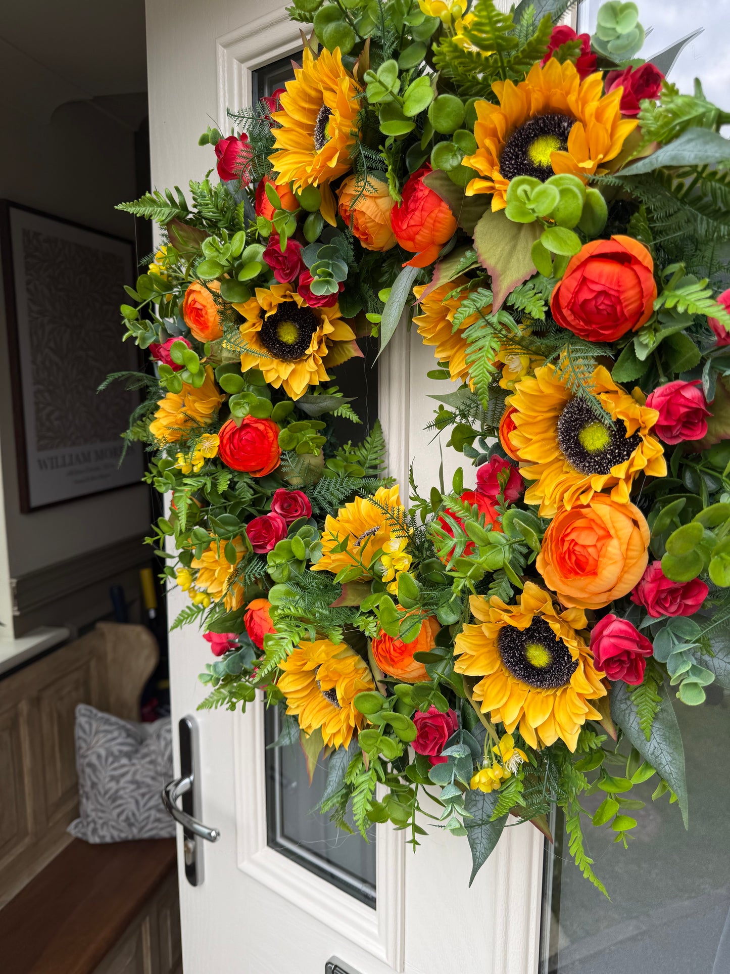 Sunflower sunset wreath (ready to send)