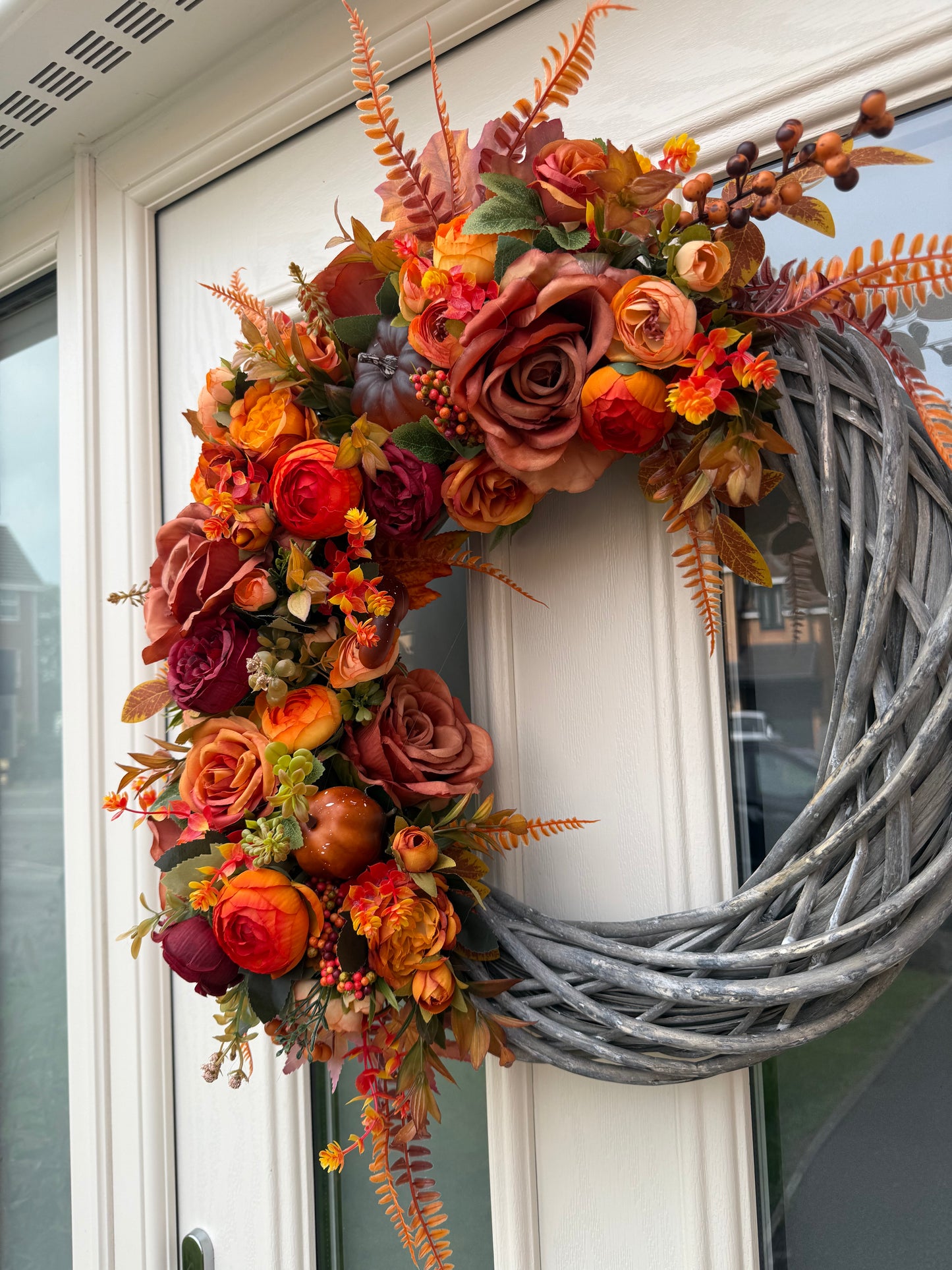 Marigold signature autumn wreath