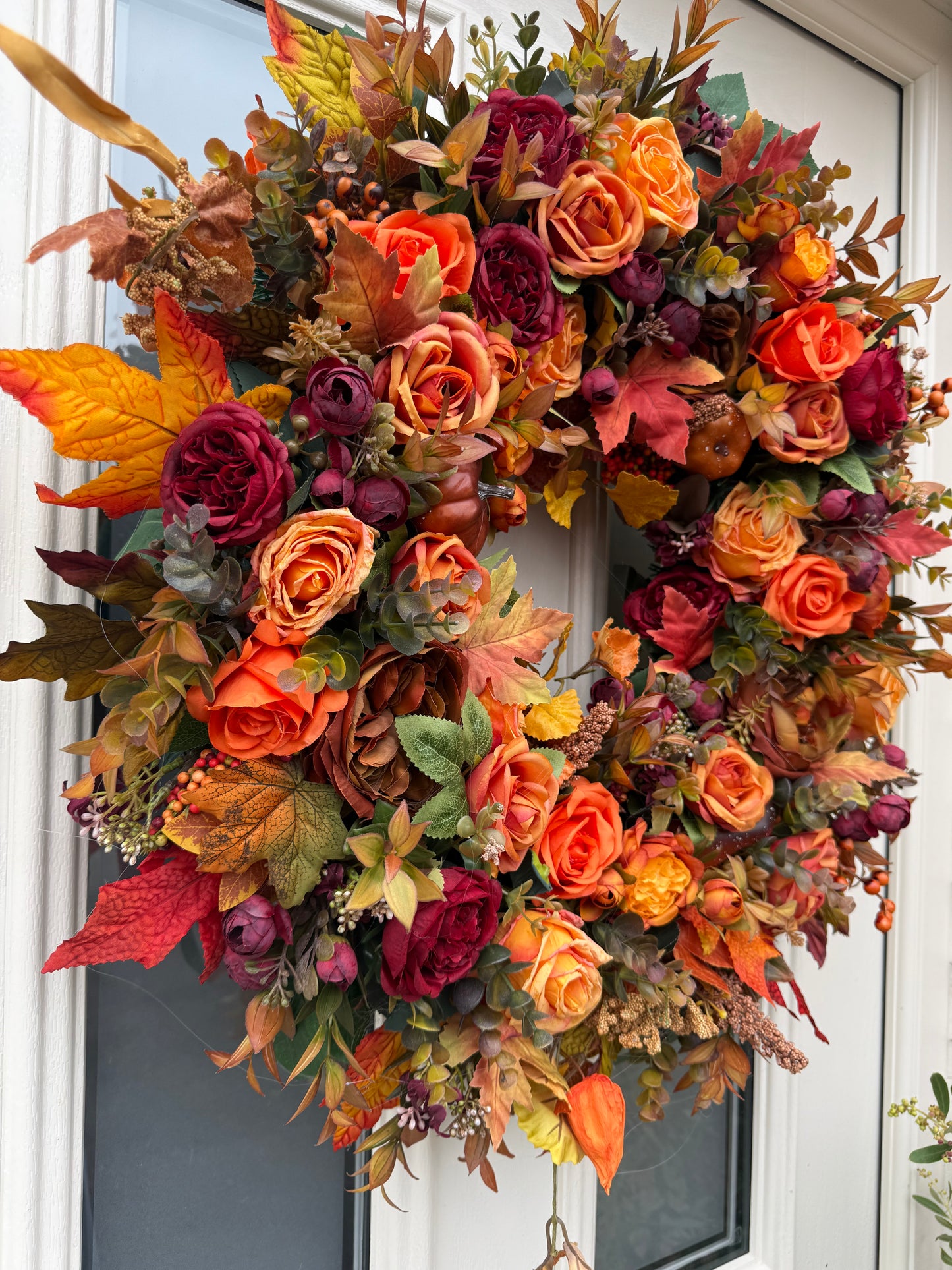 Autumn burst wreath