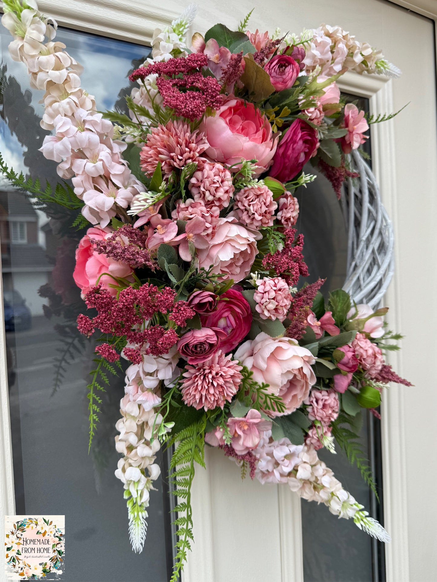 Pink signature wreath