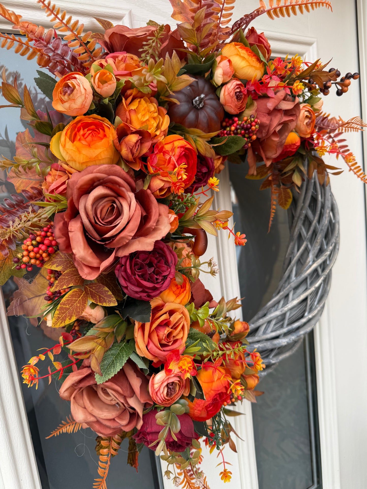 Marigold signature autumn wreath