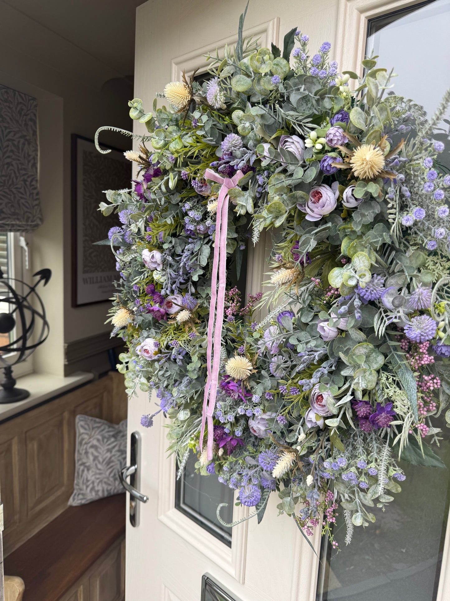 Purple rain real look wreath (made to order)