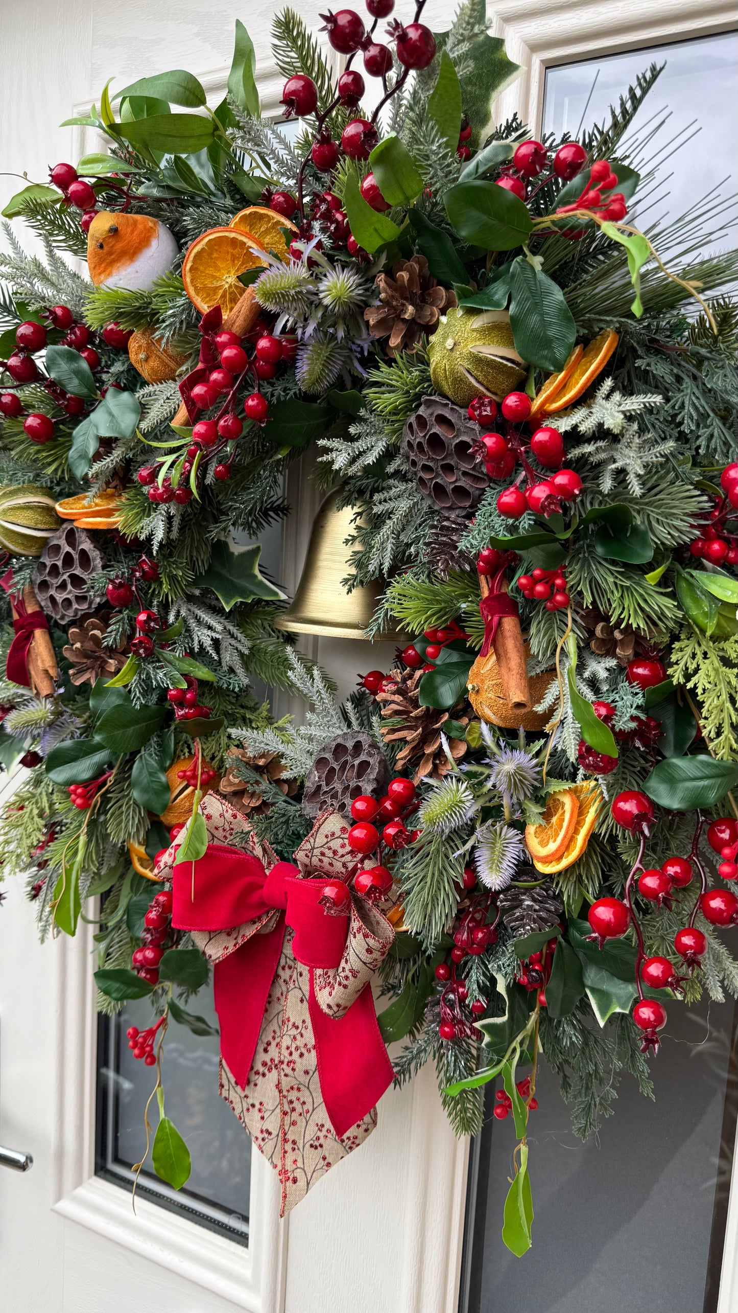 Luxury traditional Christmas wreath