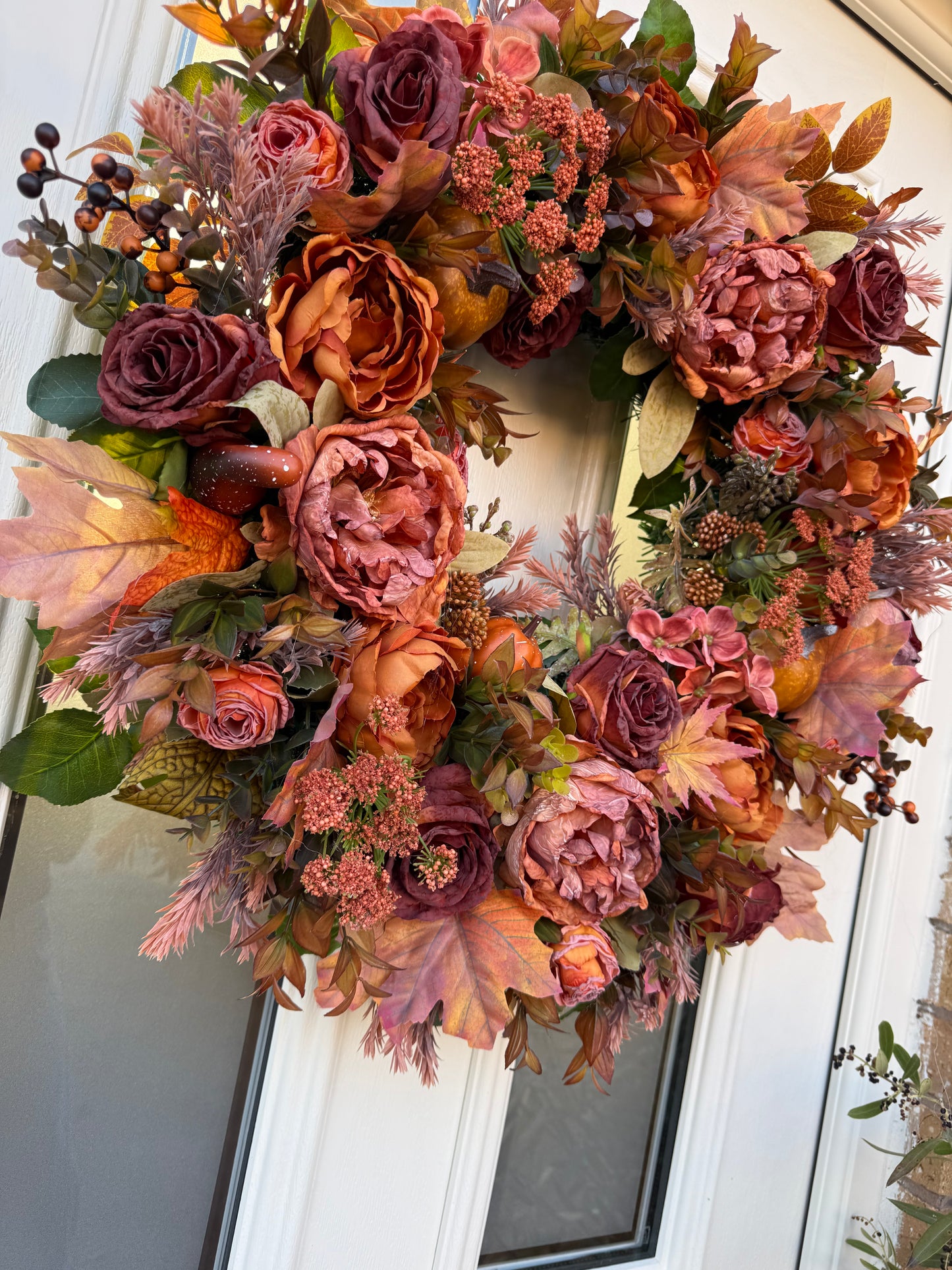 Pumpkin pie autumn wreath