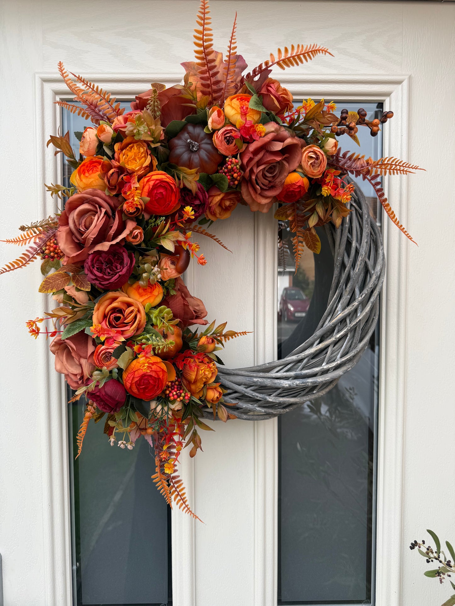 Marigold signature autumn wreath