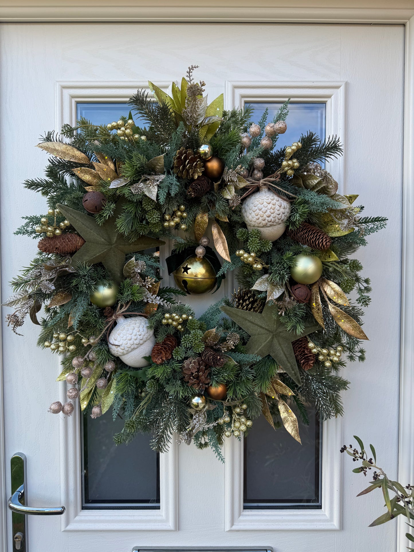 Nordic acorn Christmas wreath (made to order)