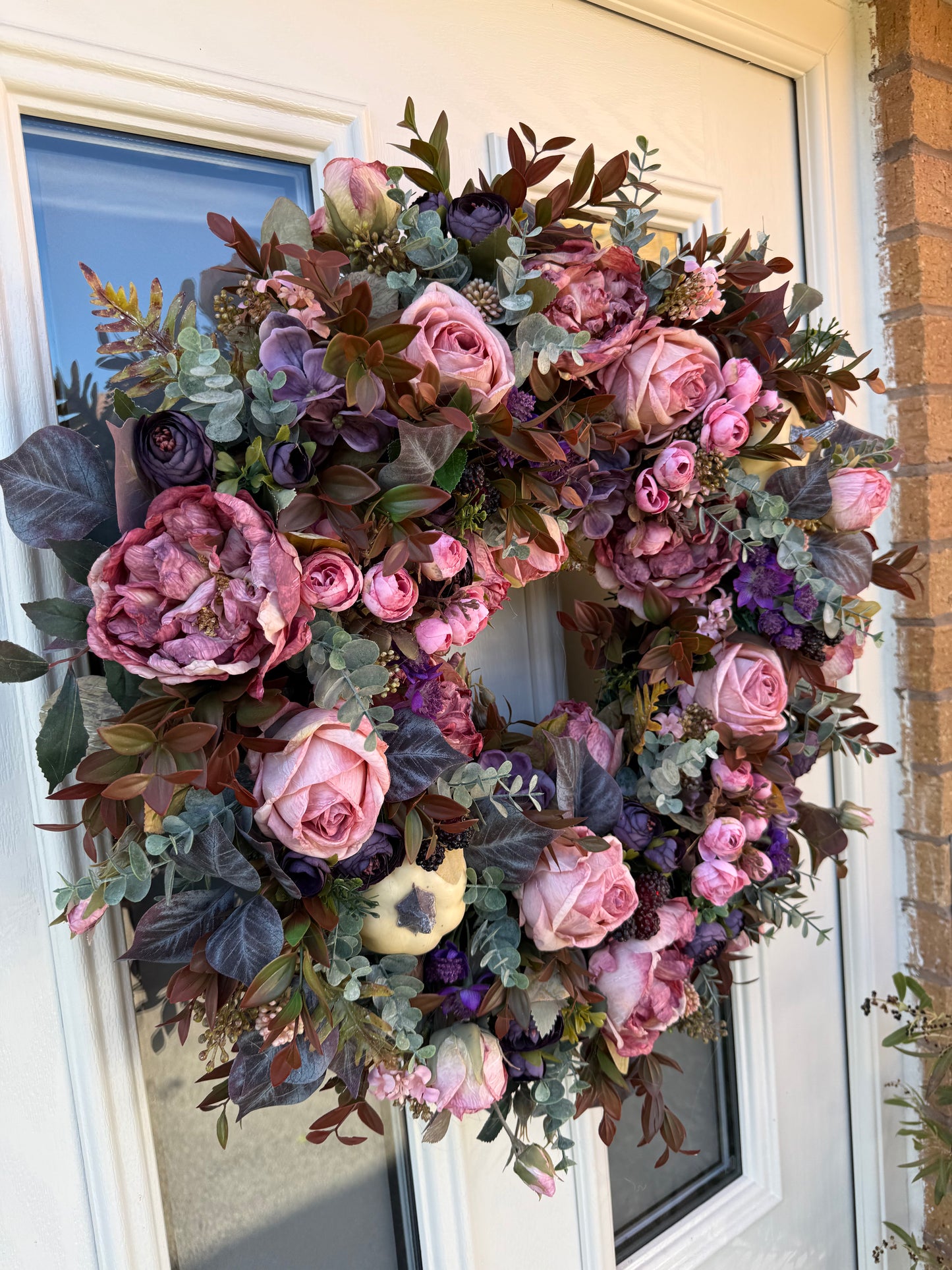 Damson pumpkin wreath