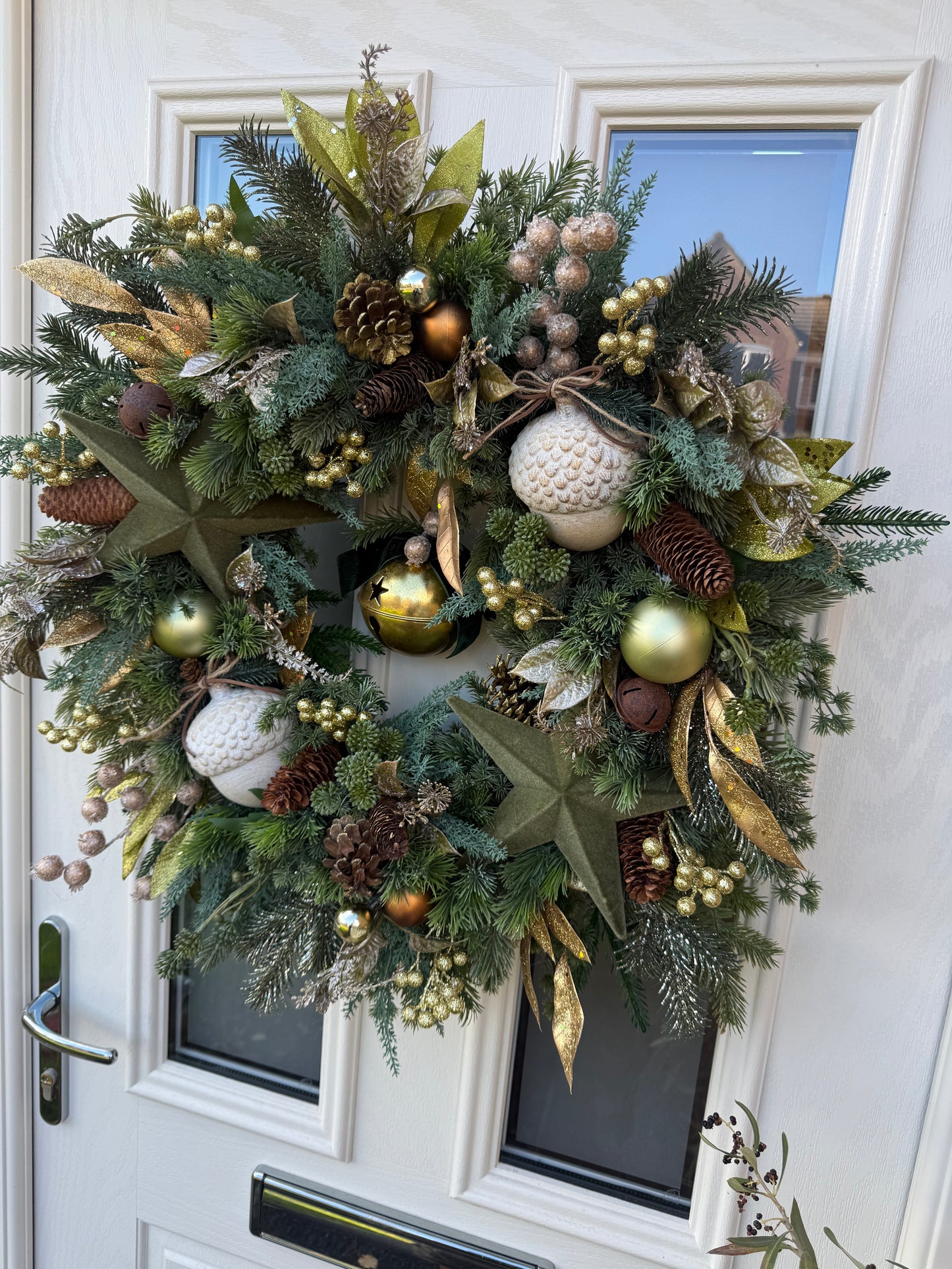 Nordic acorn Christmas wreath (made to order)