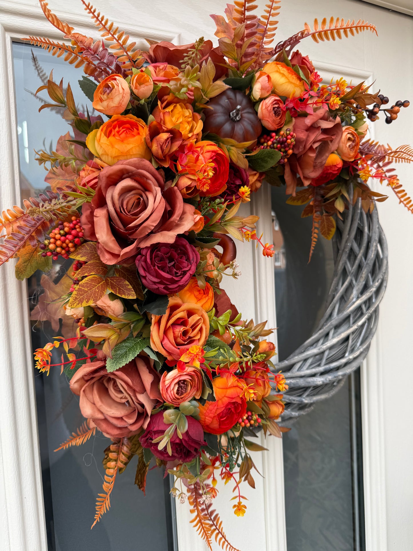 Marigold signature autumn wreath
