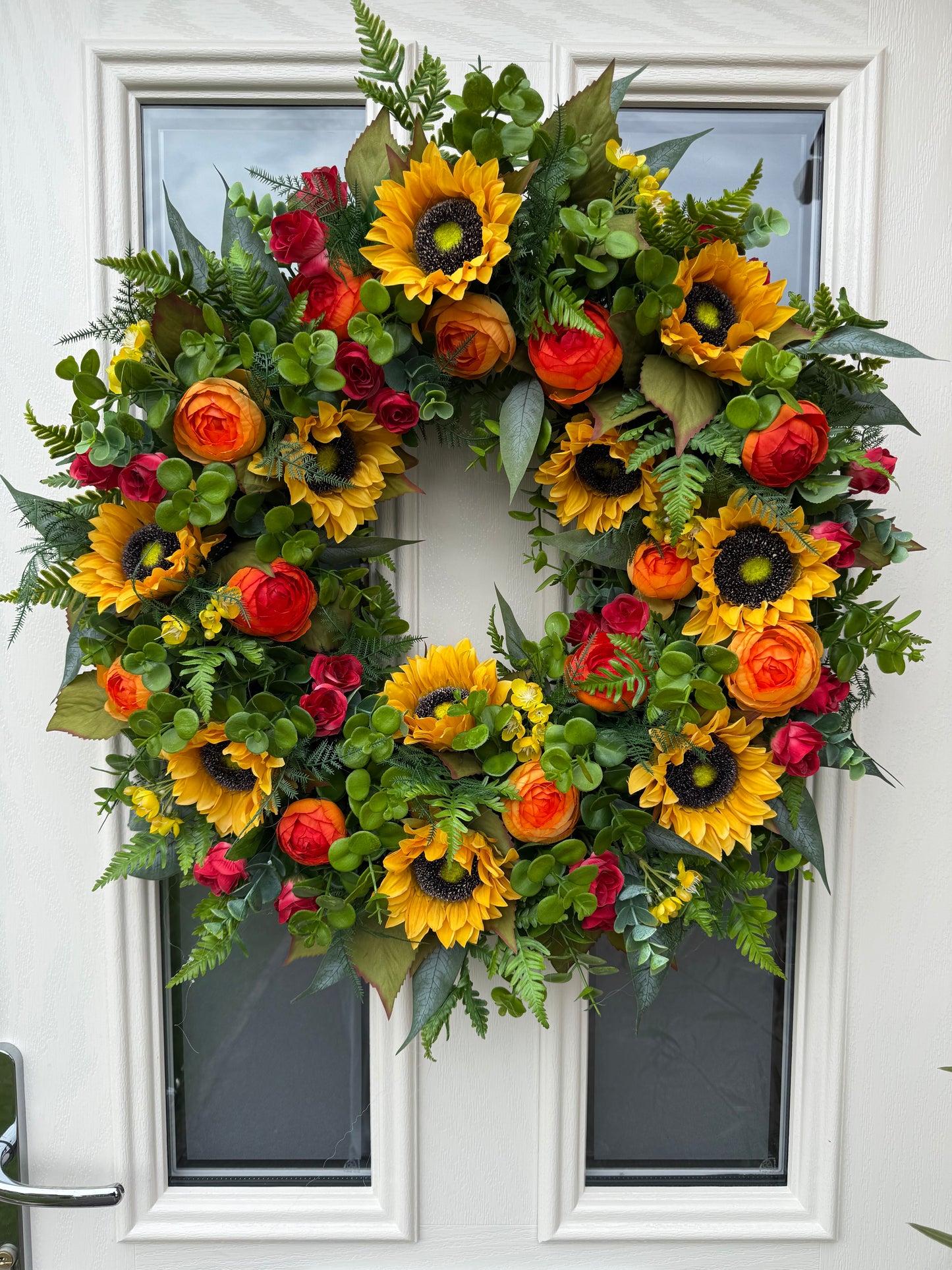 Sunflower sunset wreath (ready to send)