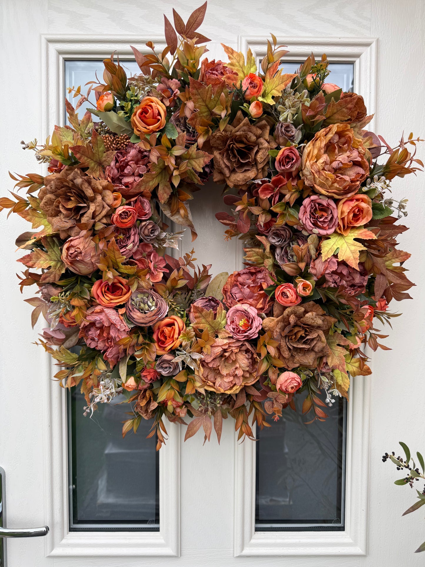 Amber autumn wreath