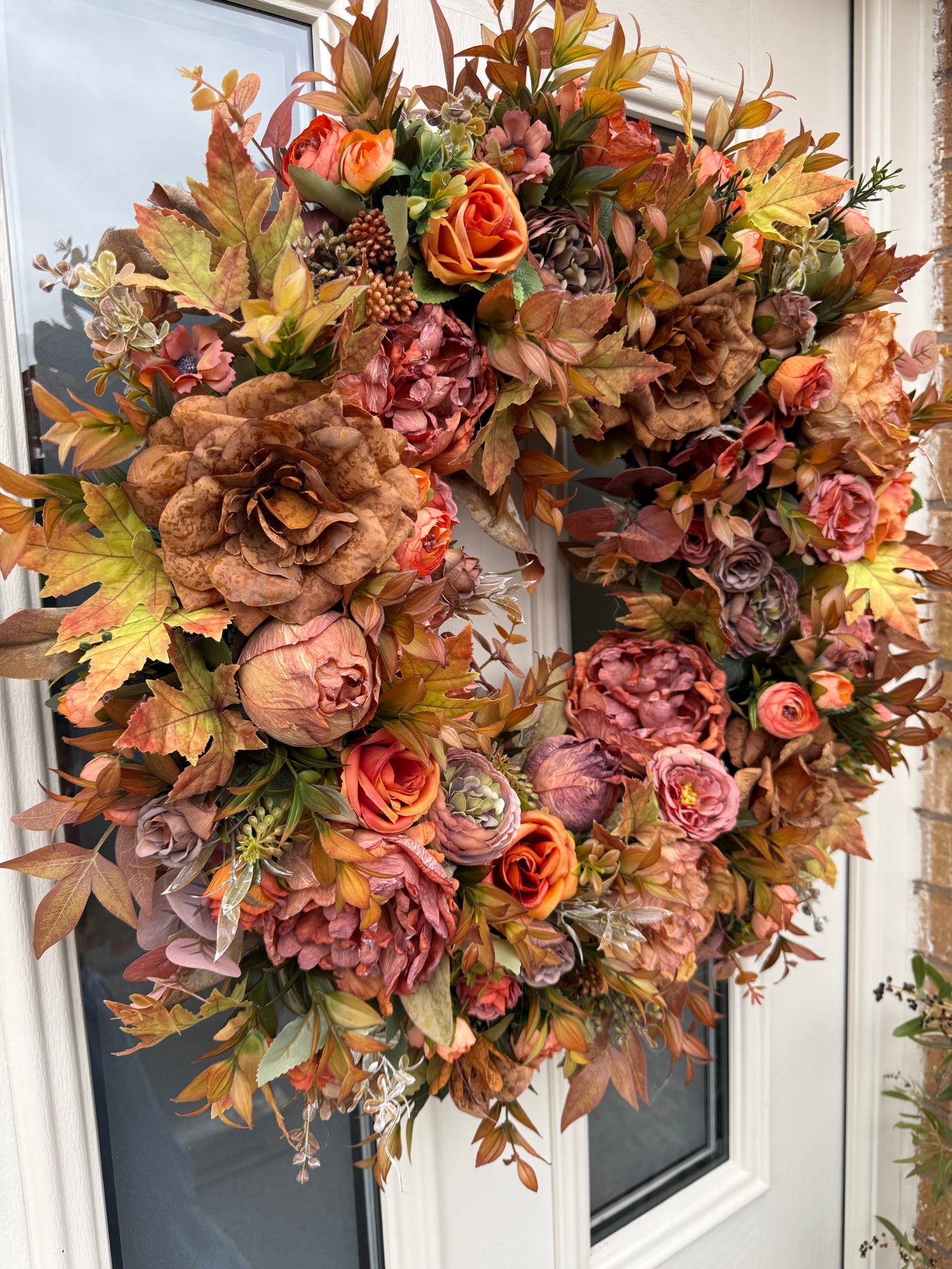 Amber autumn wreath