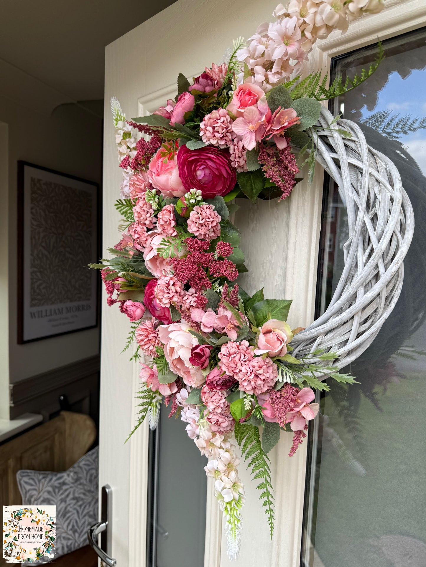 Pink signature wreath