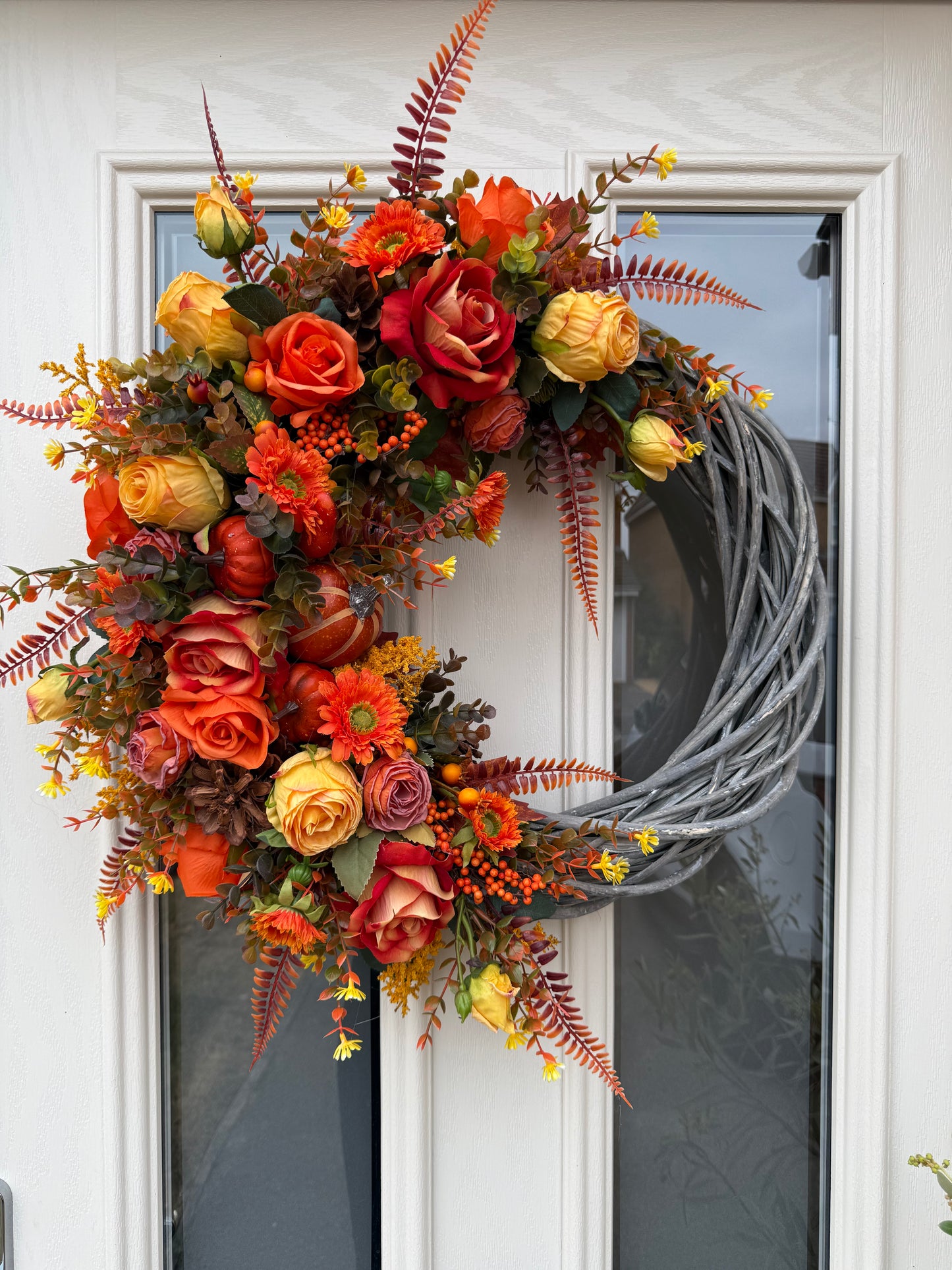 Pumpkin harvest signature wreath