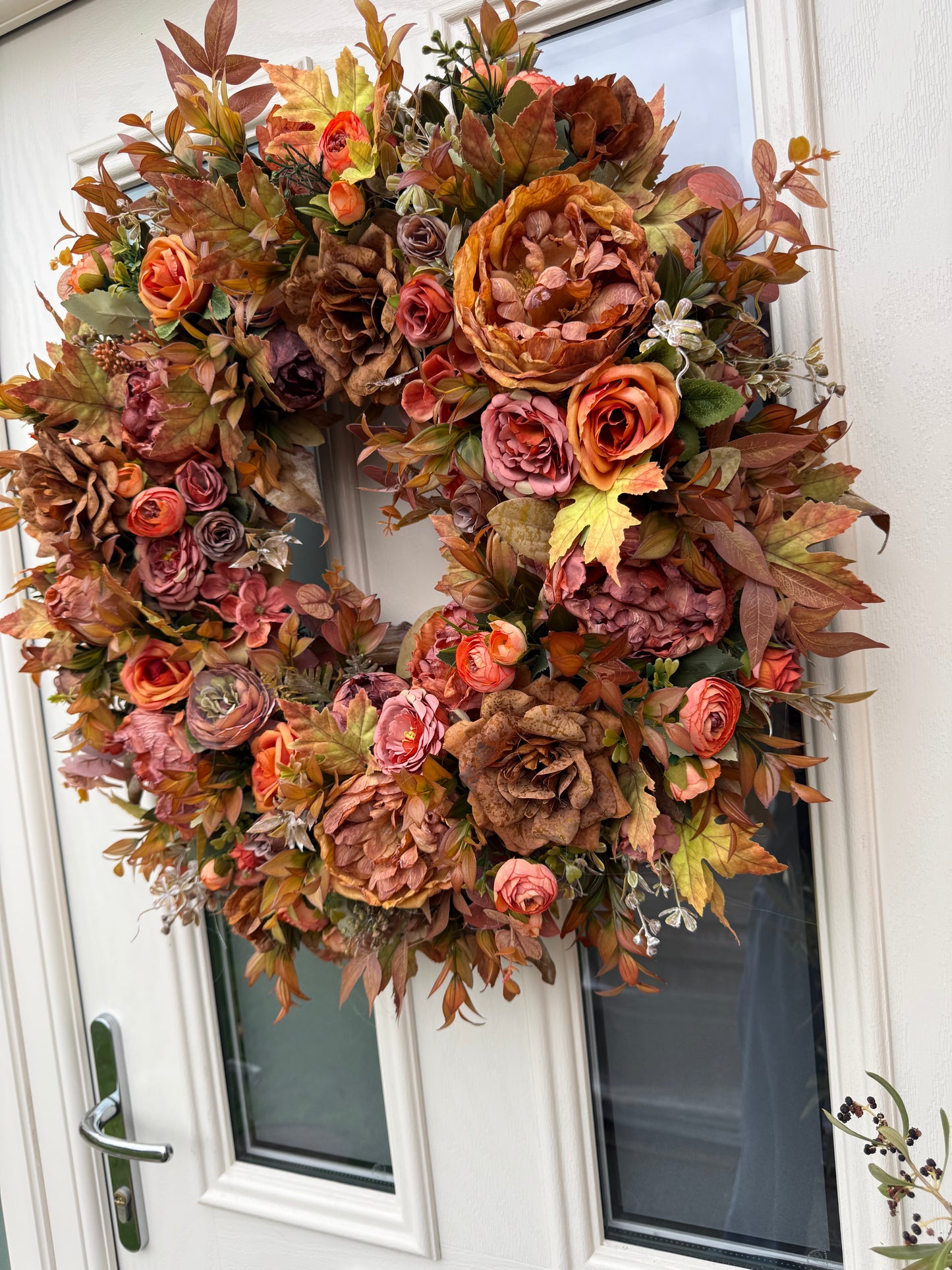 Amber autumn wreath