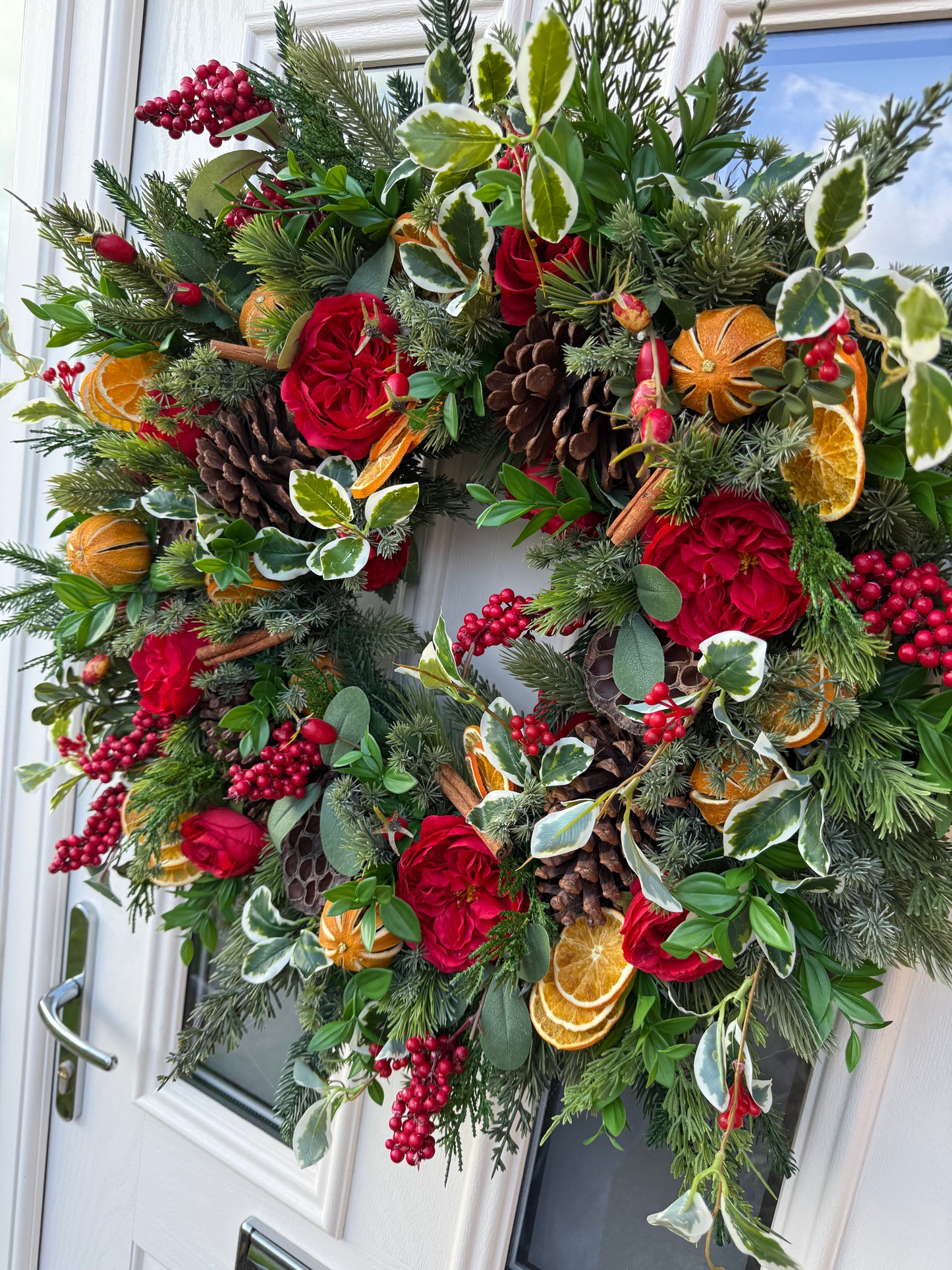 Rosehip and orange Christmas wreath (made to order)