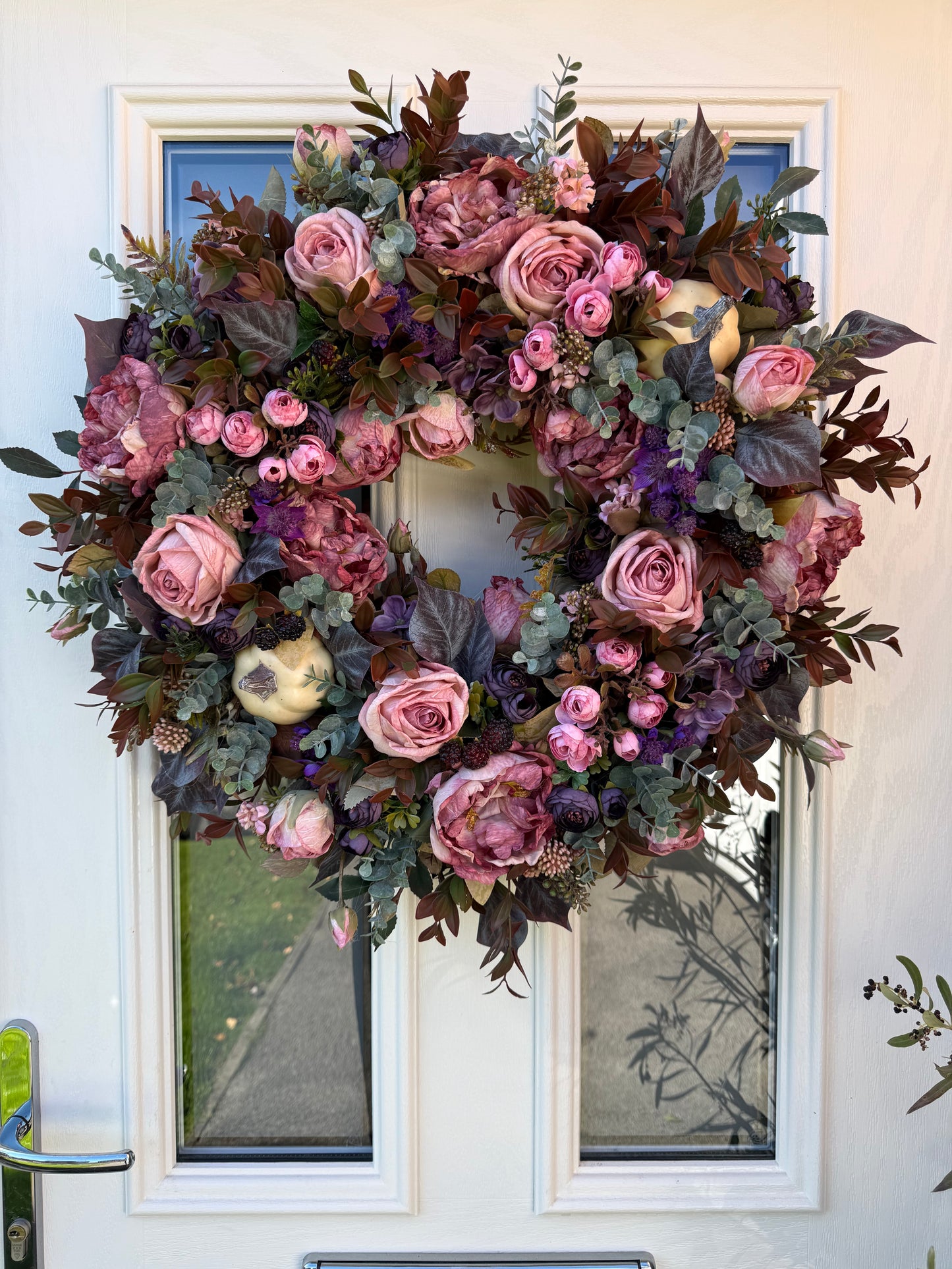 Damson pumpkin wreath