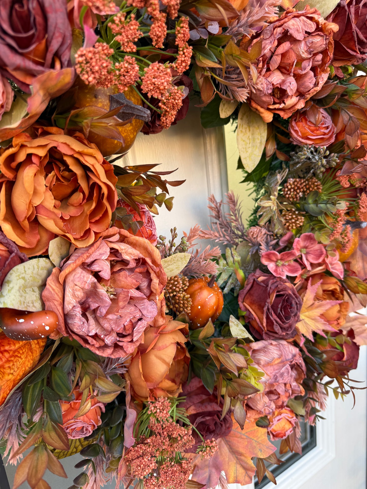Pumpkin pie autumn wreath