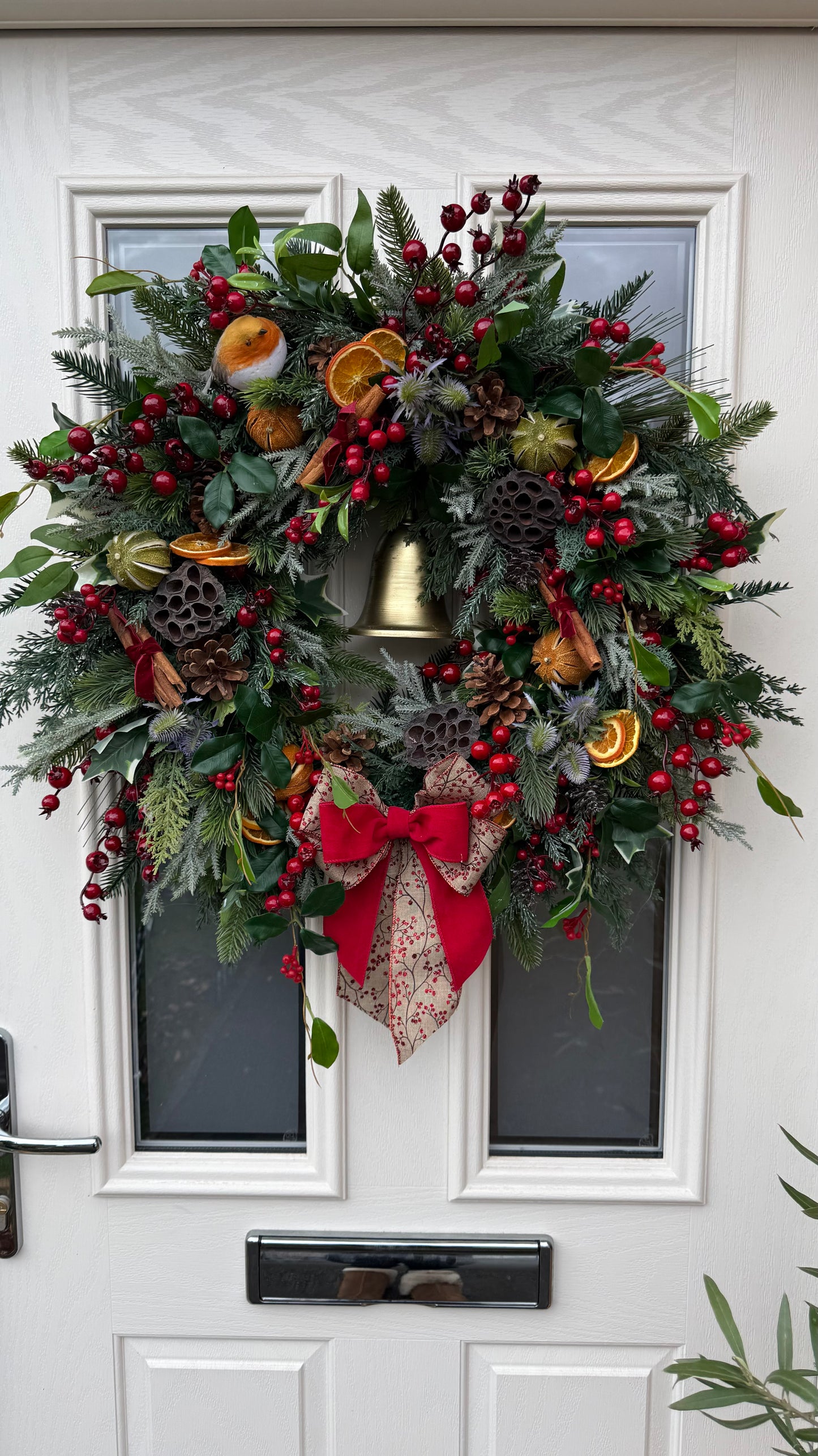 Luxury traditional Christmas wreath