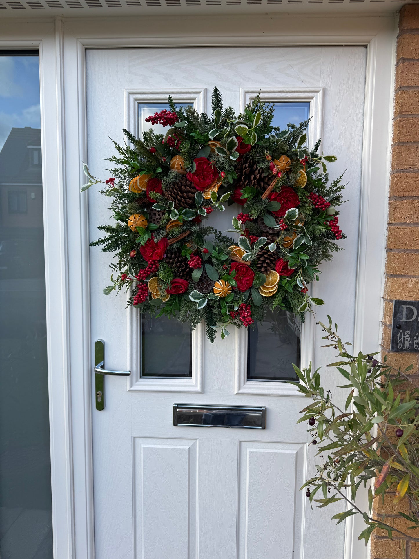 Rosehip and orange Christmas wreath (made to order)