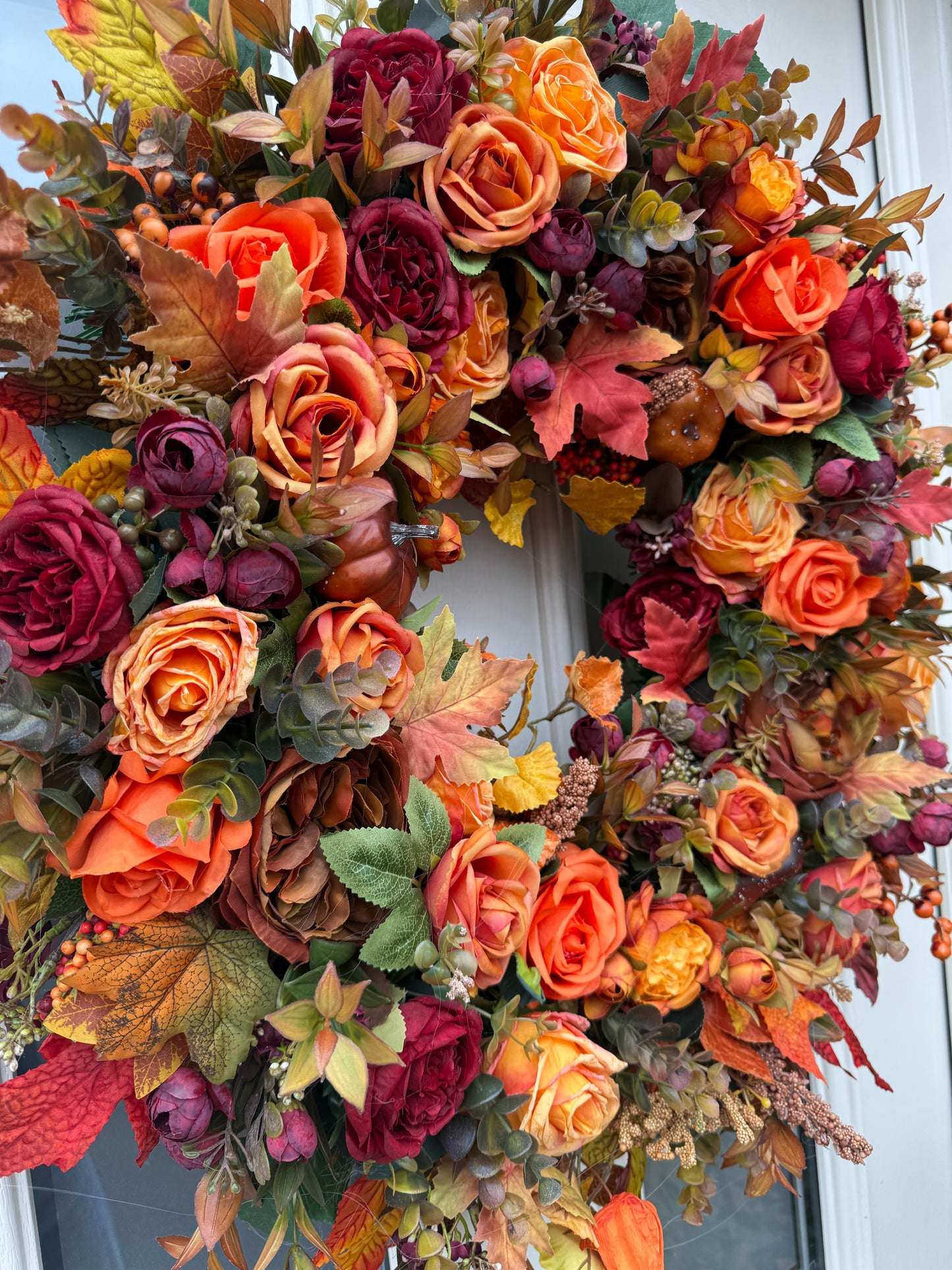 Autumn burst wreath