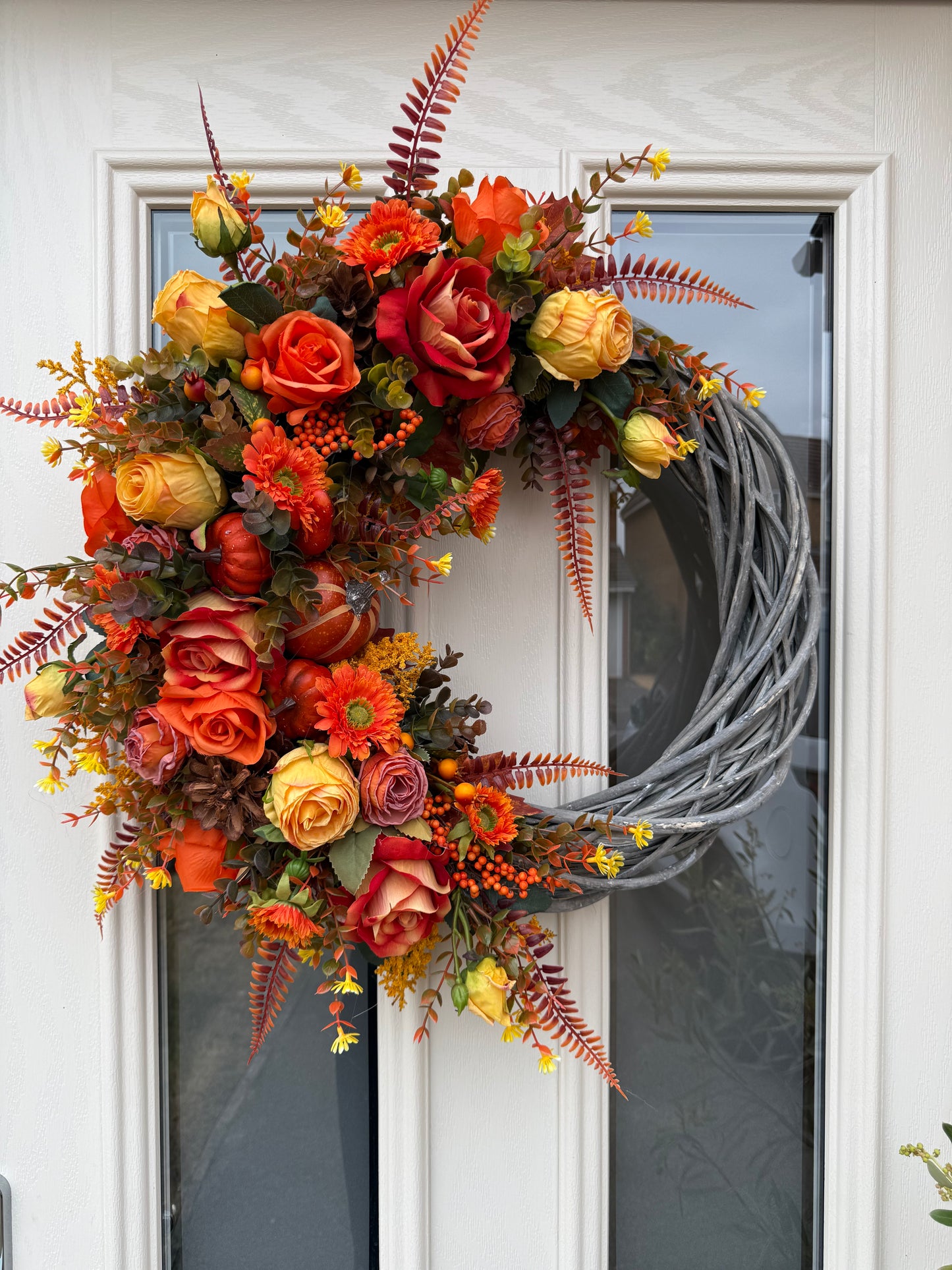 Pumpkin harvest signature wreath