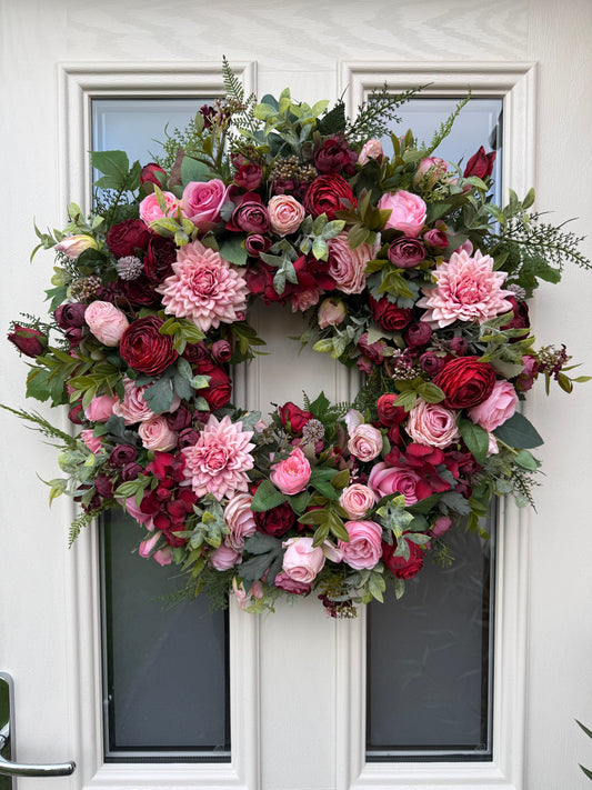 Cupid valentines inspired wreath