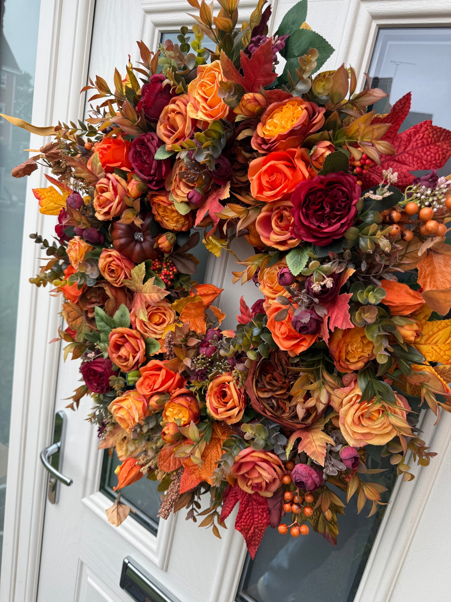 Autumn burst wreath