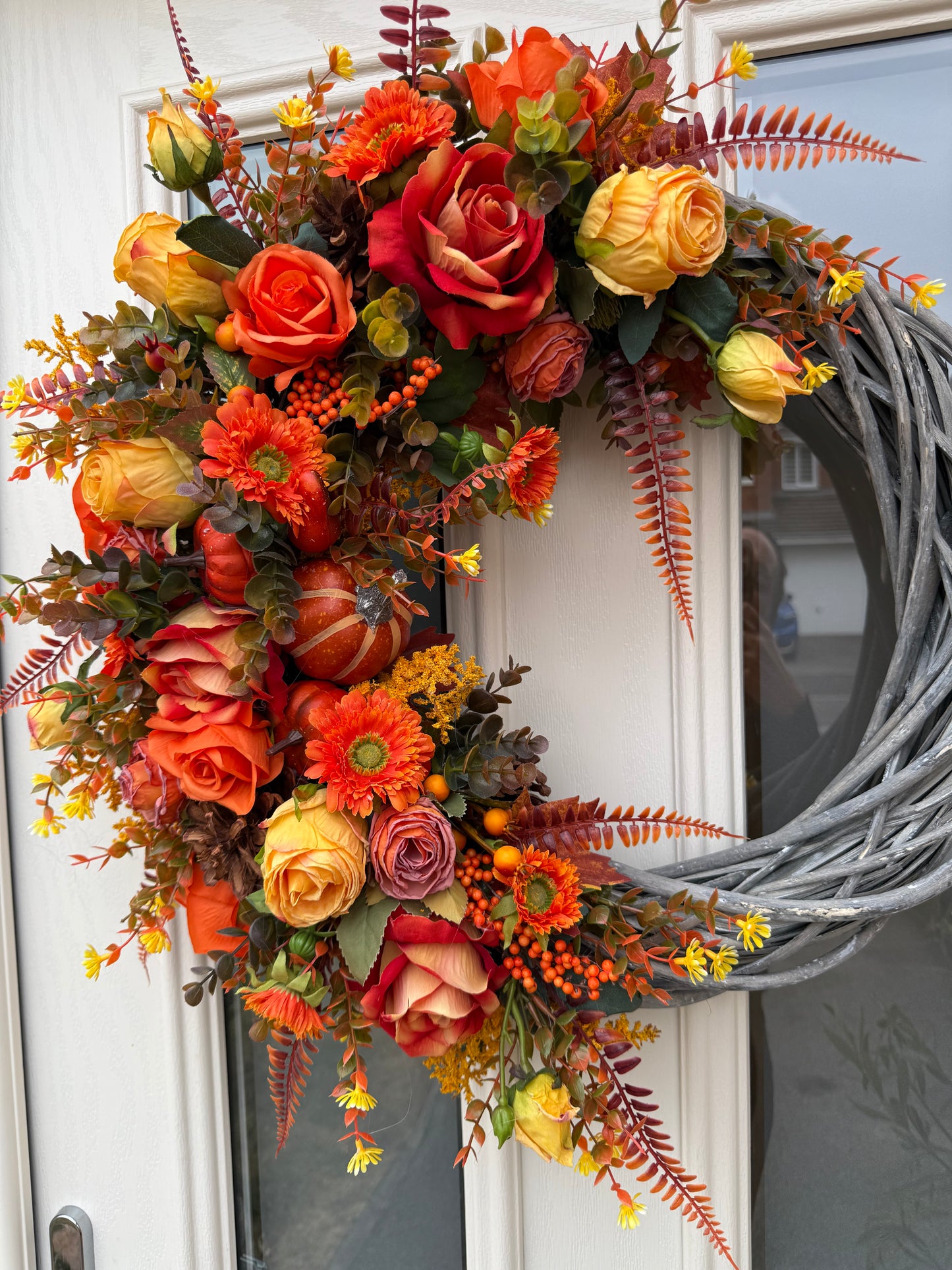 Pumpkin harvest signature wreath