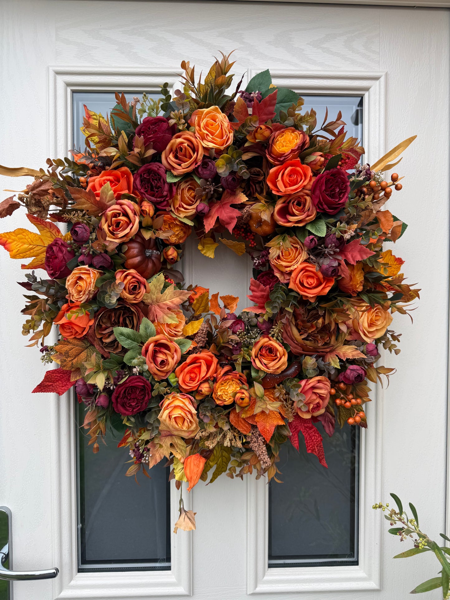 Autumn burst wreath