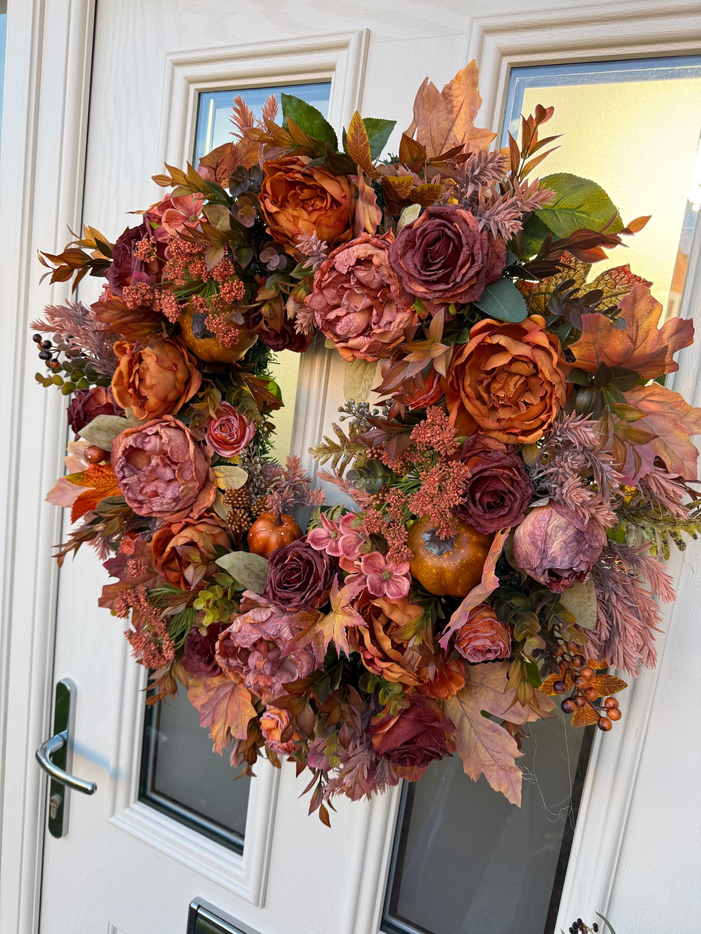 Pumpkin pie autumn wreath