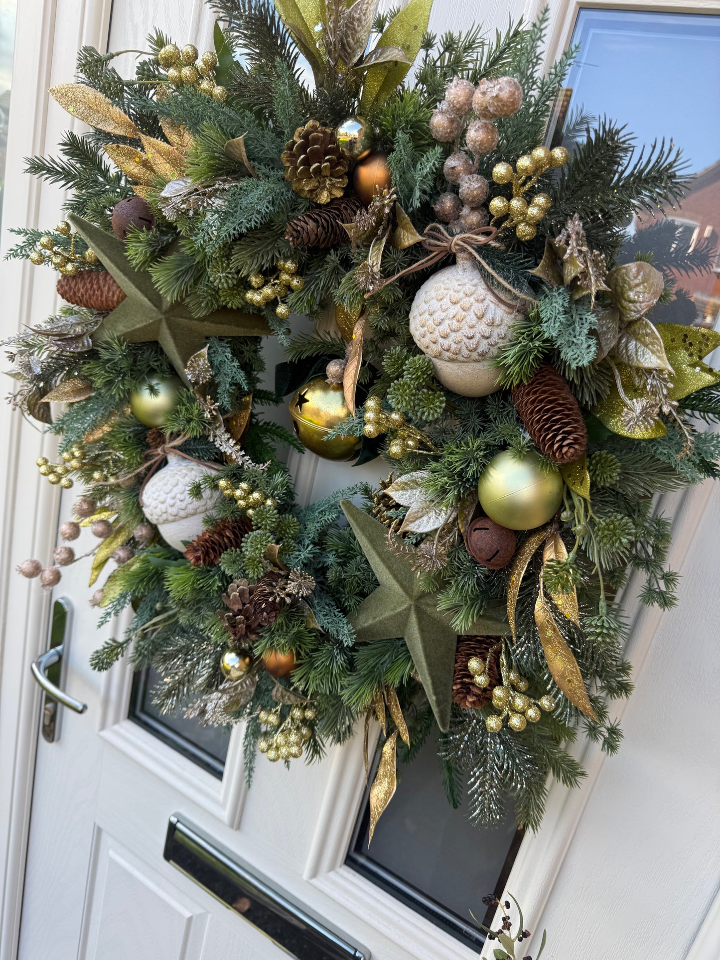 Nordic acorn Christmas wreath (made to order)